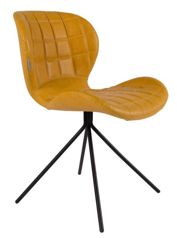 OMG chair yellow eco leather, Zuiver, Eye on Design