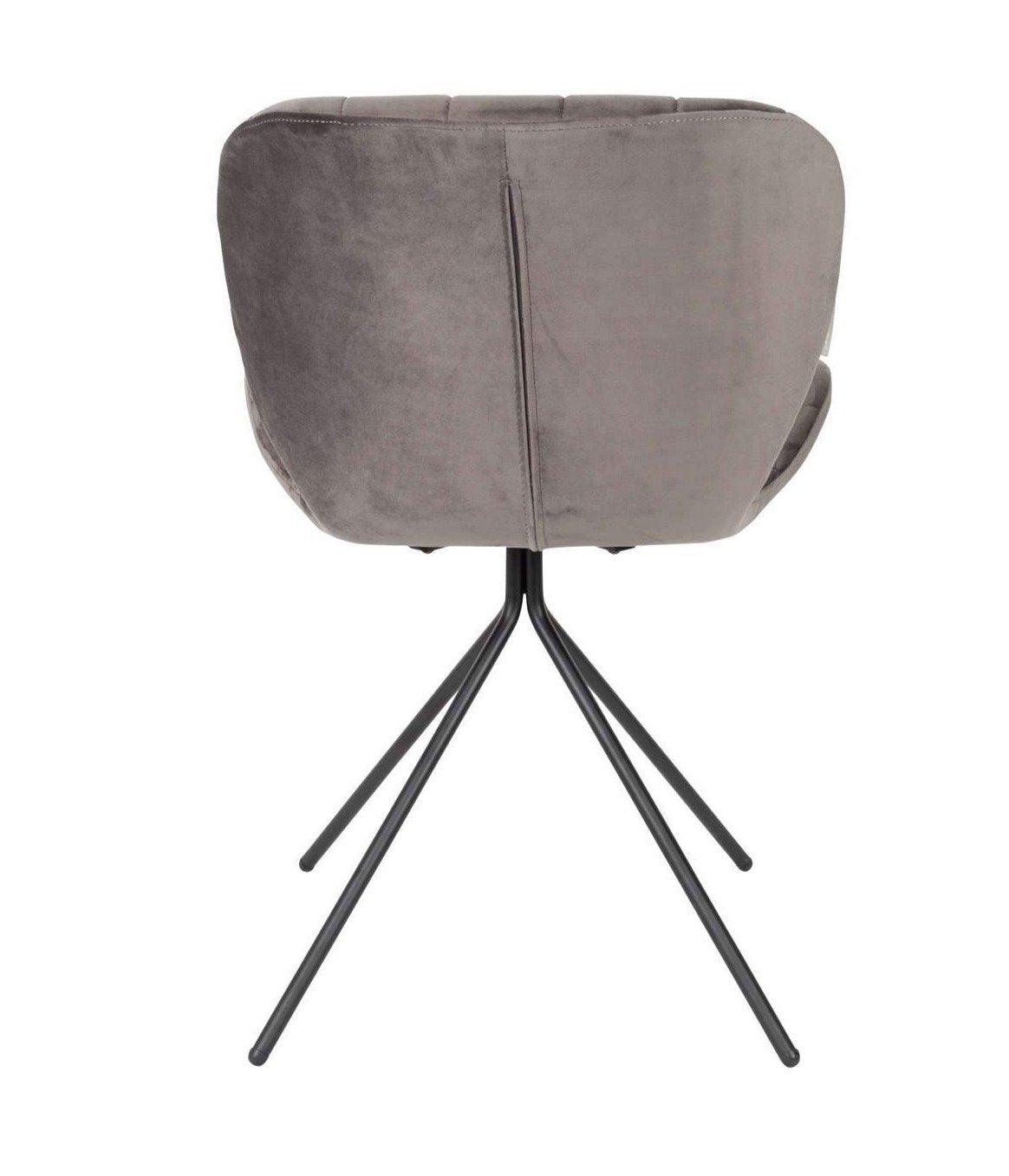 OMG VELVET chair grey, Zuiver, Eye on Design