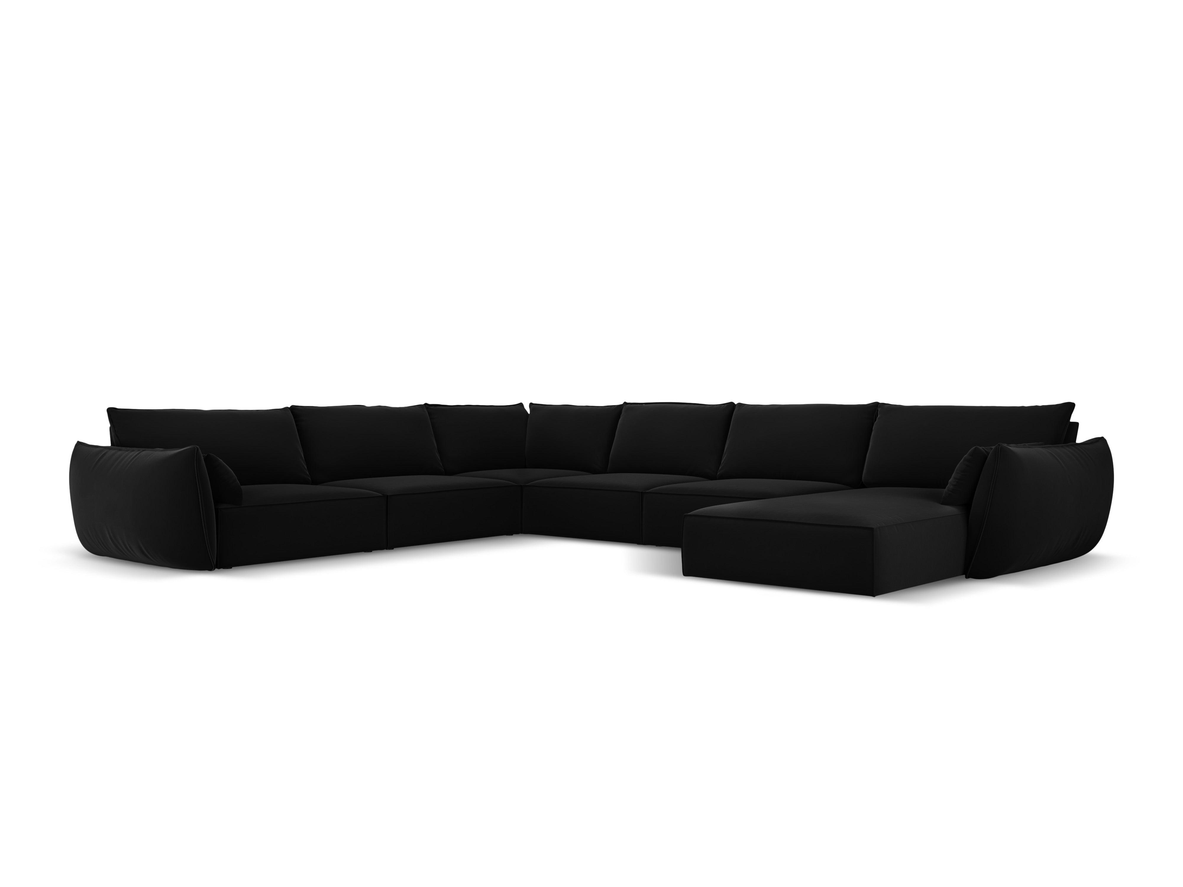 Velvet Panoramic Left Corner Sofa, "Vanda", 8 Seats, 384x284x85
Made in Europe, Mazzini Sofas, Eye on Design