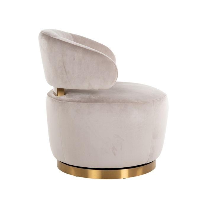 PARMA beige swivel armchair - Eye on Design