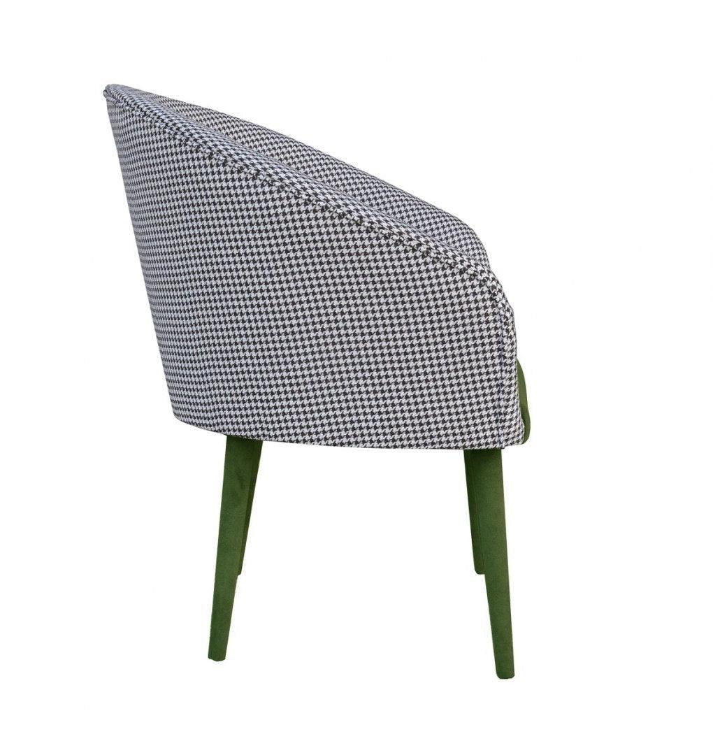 PLUM 2 armchair pepite with green, Happy Barok, Eye on Design