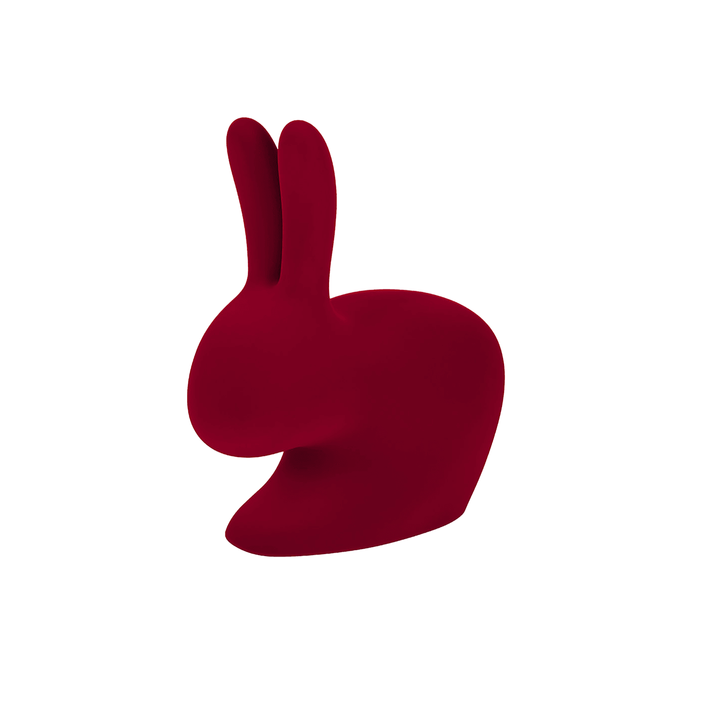Podpórka do książek RABBIT VELVET czerwony Qeeboo    Eye on Design
