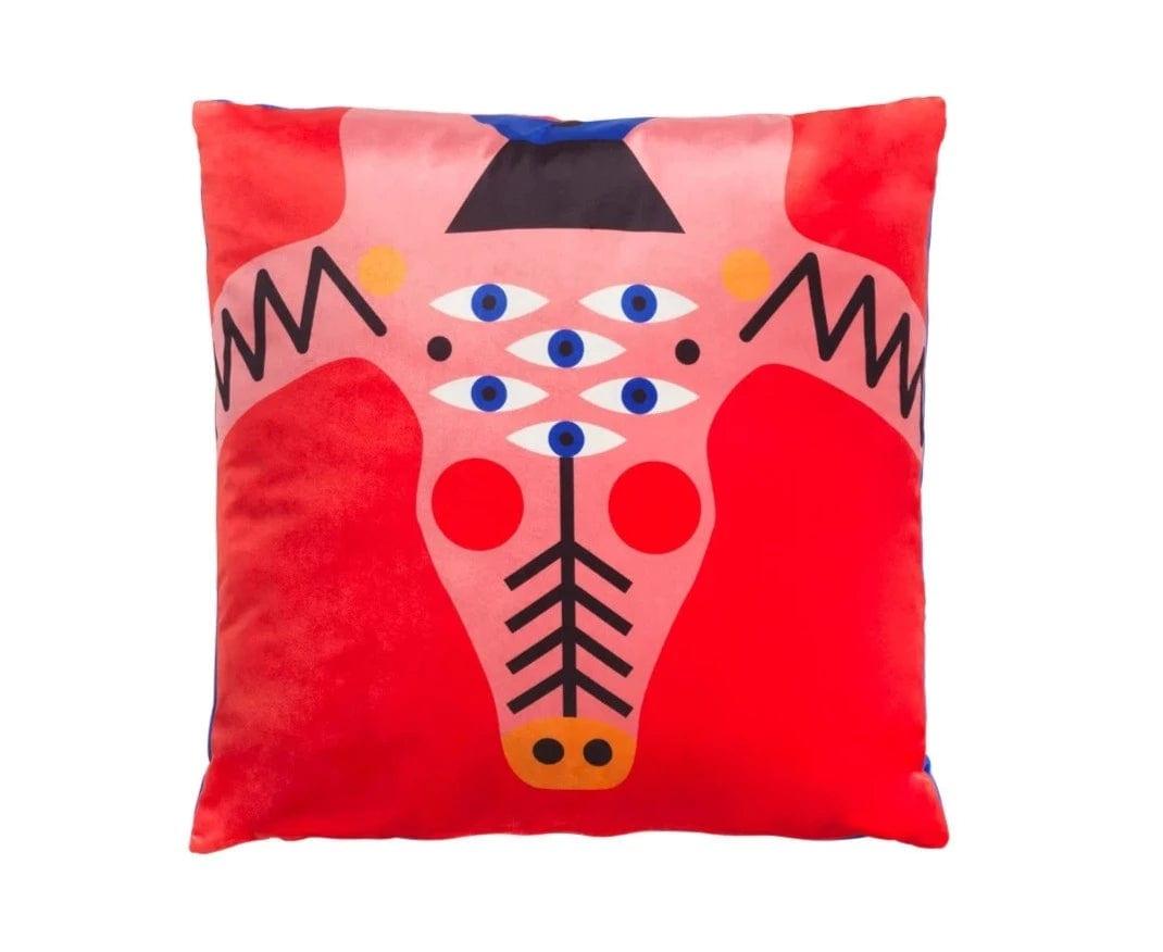 Poduszka dwustronna CROCOPINK Qeeboo    Eye on Design