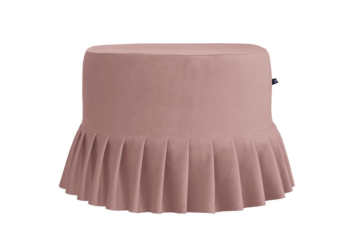 Pouf with frill LOLITA pink, Happy Barok, Eye on Design