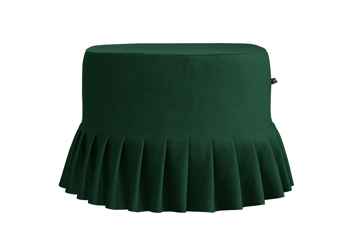 Puff with frill LOLITA bottle green - Eye on Design