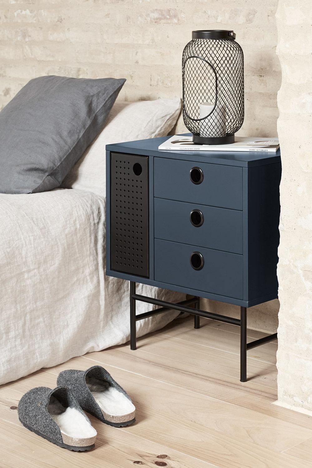 PUNTO bedside cabinet dark blue - Eye on Design