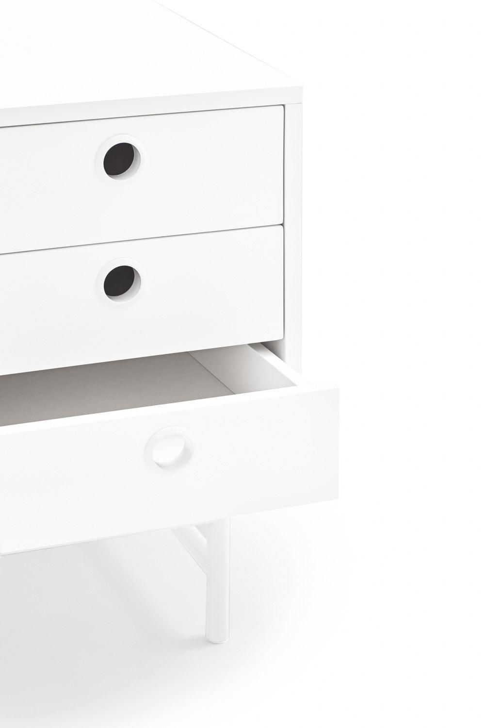 PUNTO bedside cabinet white - Eye on Design