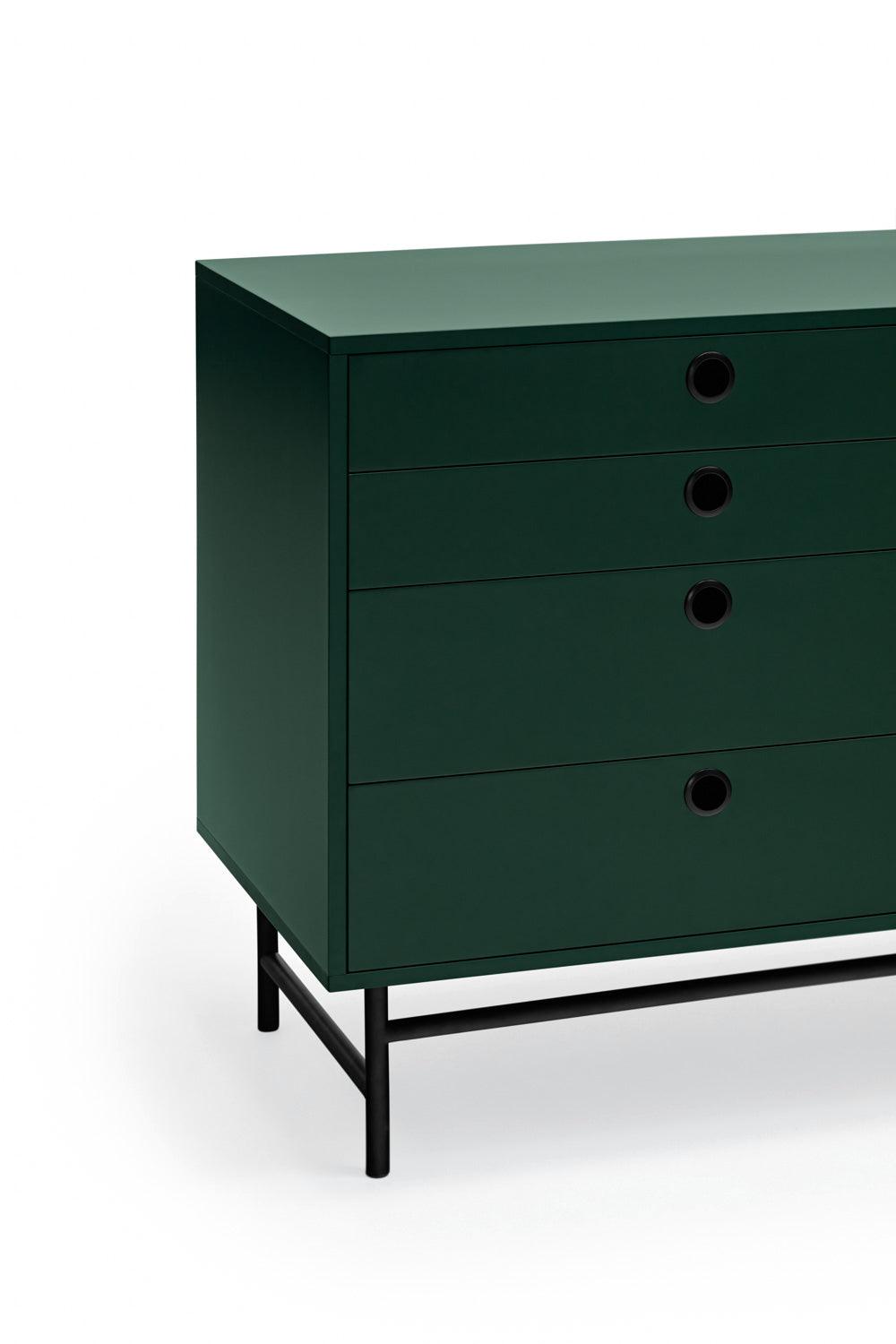 PUNTO chest of drawers dark green - Eye on Design