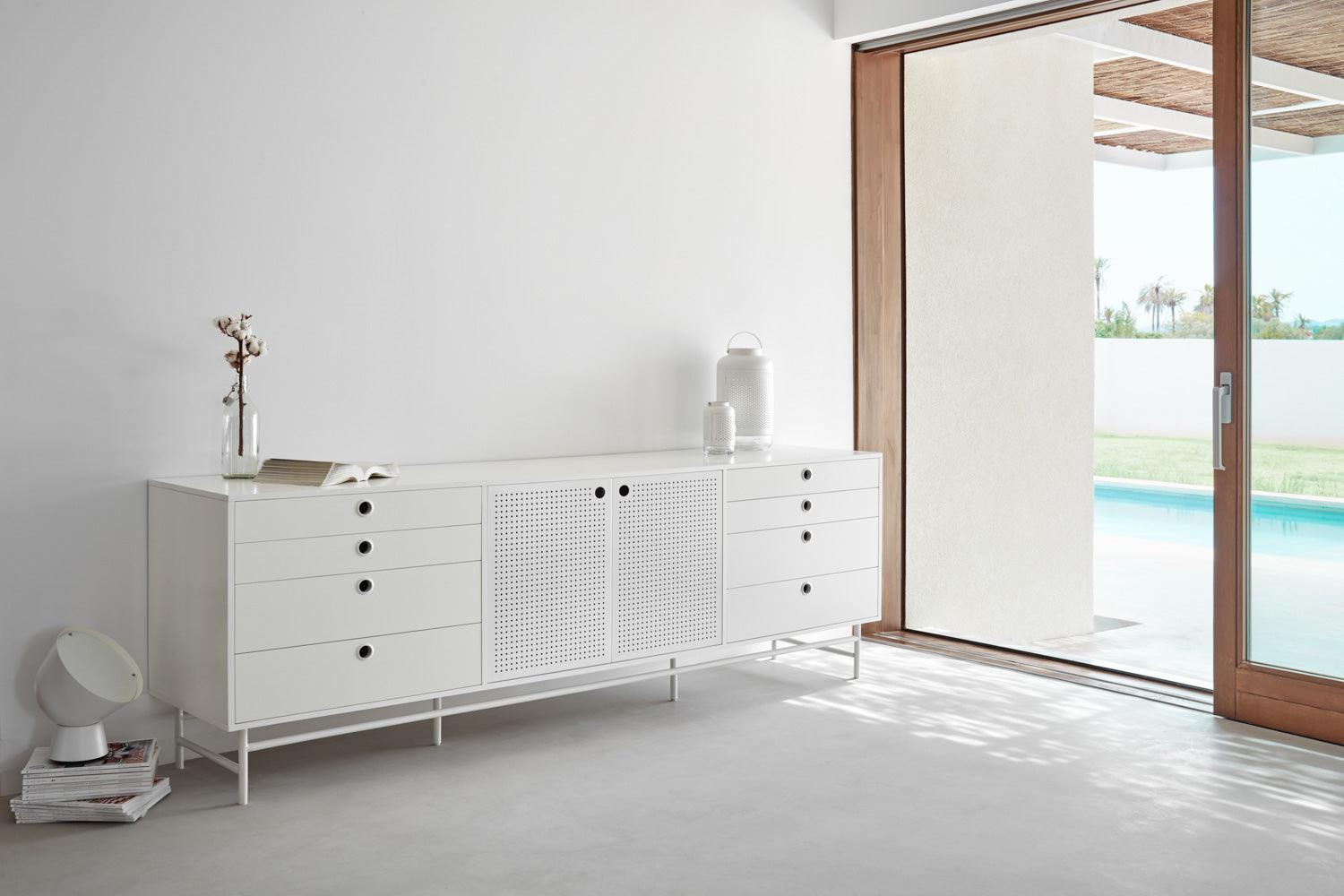 PUNTO low chest of drawers white - Eye on Design