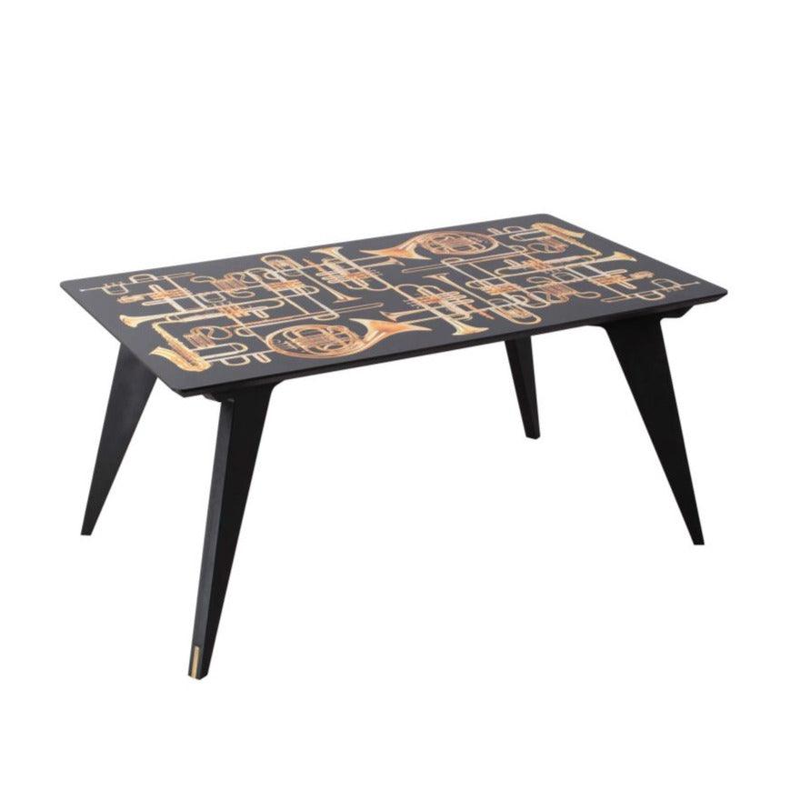 Rectangular table TRUMPETS black - Eye on Design