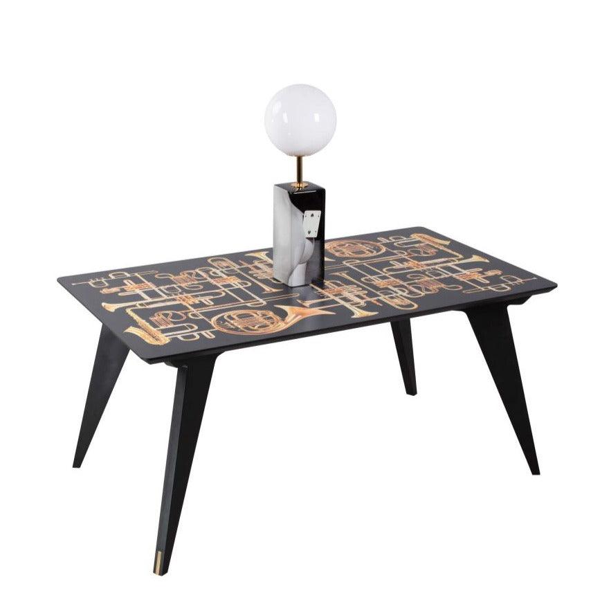 Rectangular table TRUMPETS black - Eye on Design