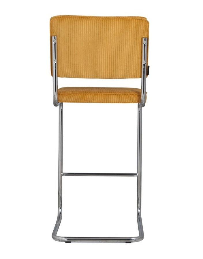 RIDGE RIB bar stool yellow - Eye on Design