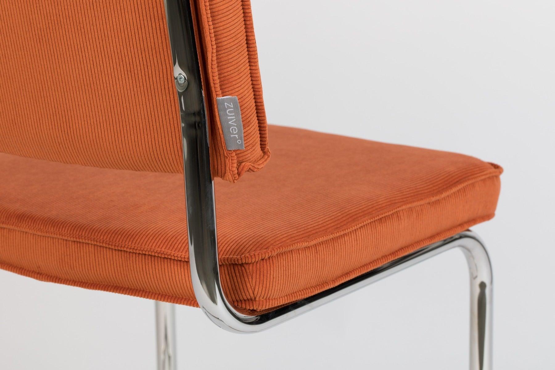 RIDGE RIB chair orange, Zuiver, Eye on Design