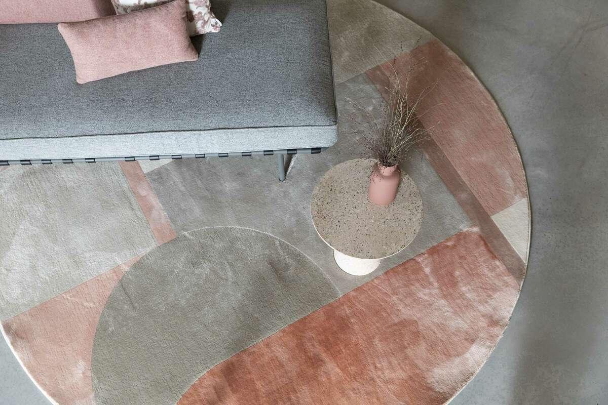 Round rug HILTON pink, Zuiver, Eye on Design