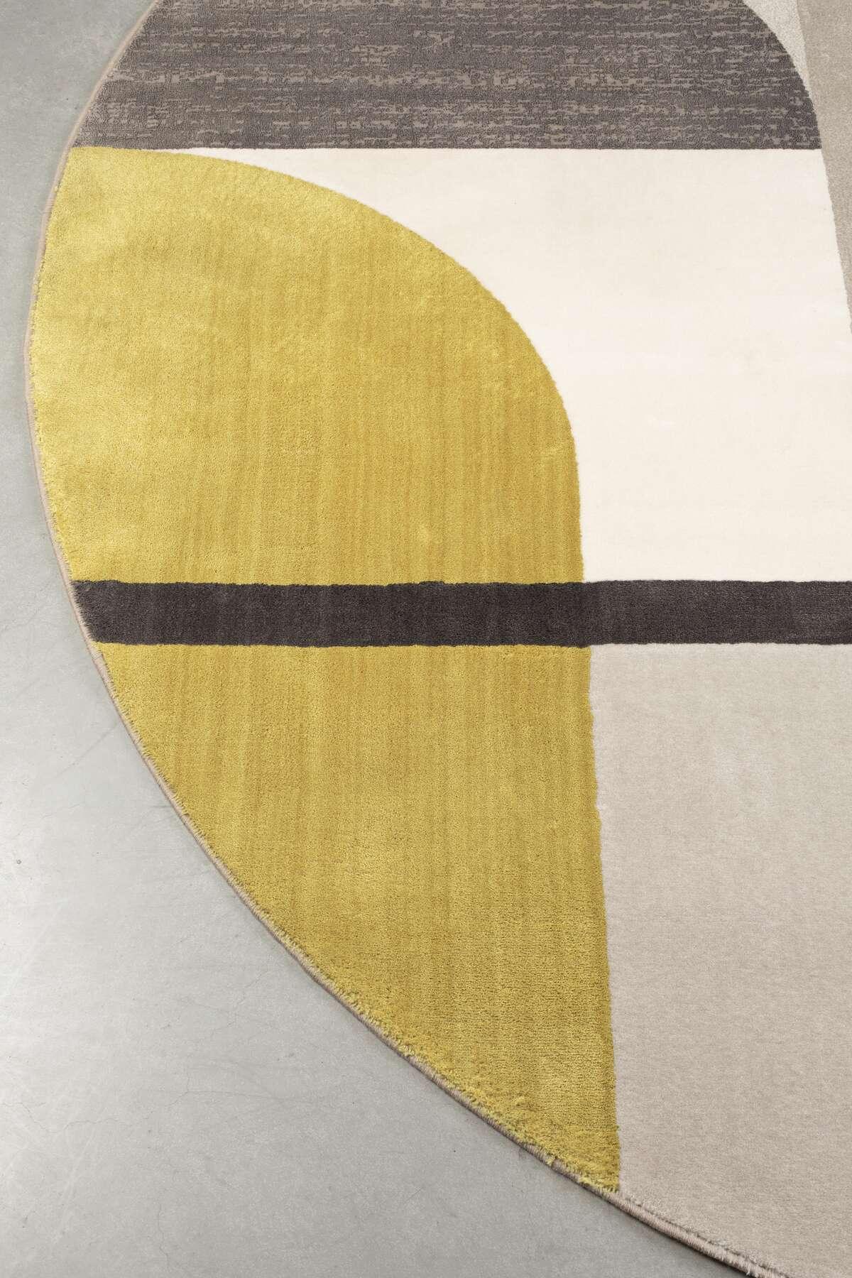 Round rug HILTON yellow - 240 cm, Zuiver, Eye on Design