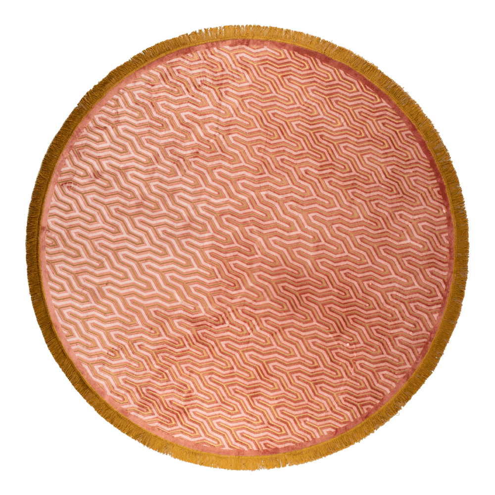 Round rug I FEEL SO SOFT pink, Bold Monkey, Eye on Design