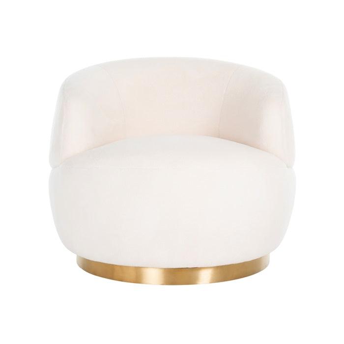 SASSARI swivel armchair light beige - Eye on Design