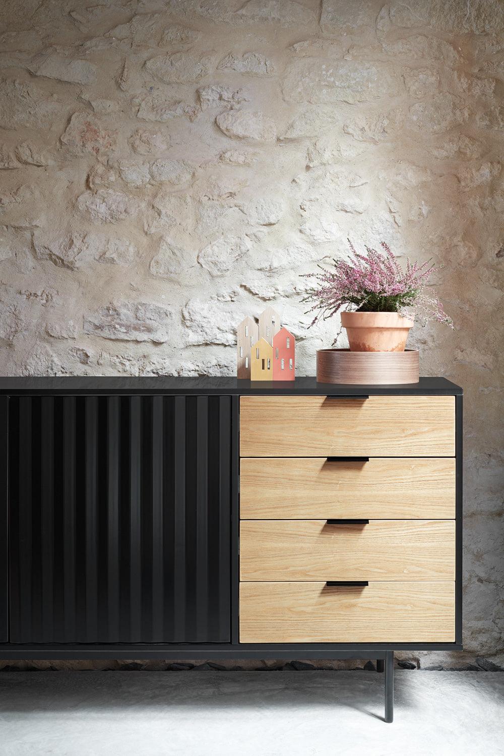 SIERRA 2D chest of drawers black - Eye on Design