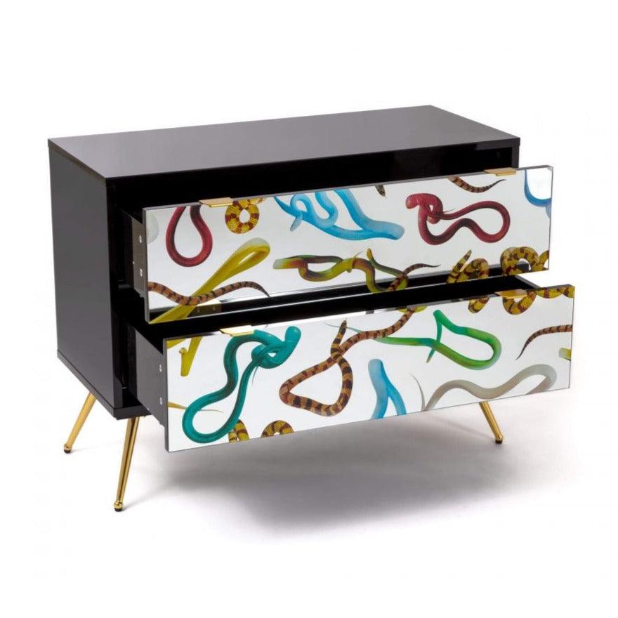 SNAKES cabinet with 2 drawers - Eye on Design