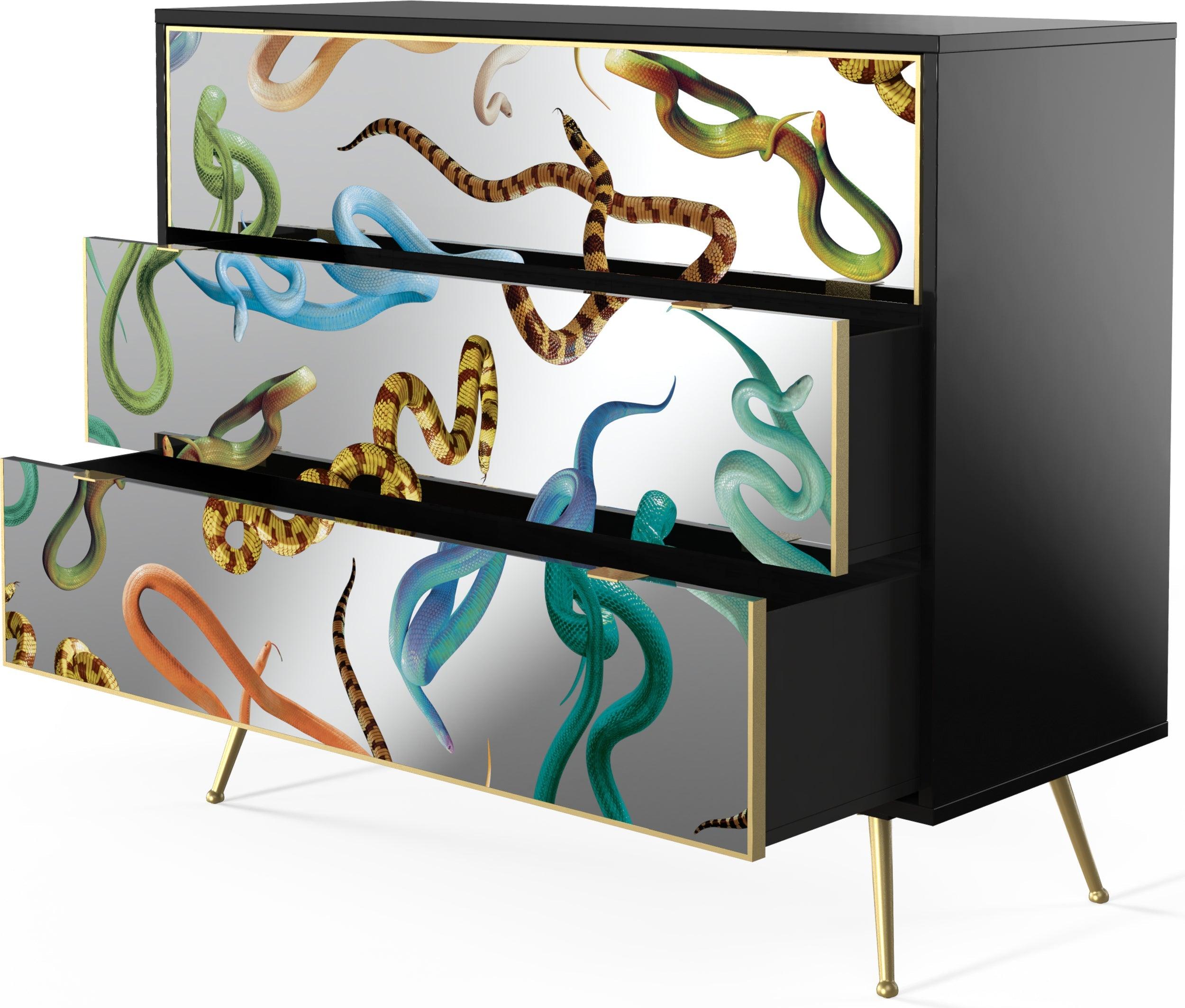 SNAKES cabinet with 3 drawers - Eye on Design