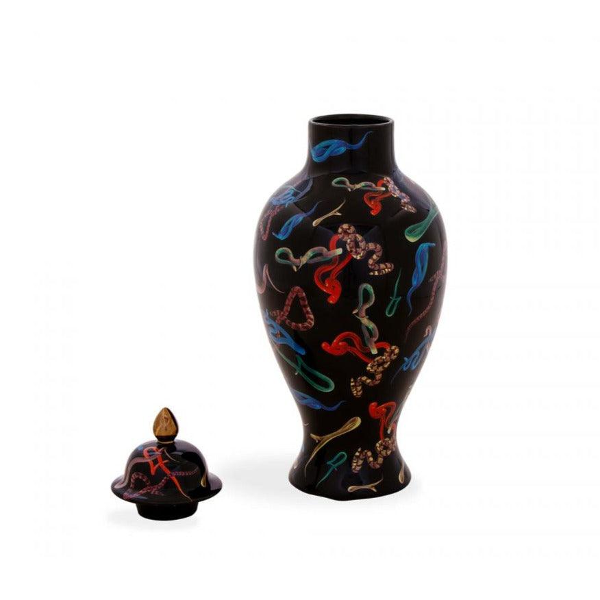 SNAKES vase black - Eye on Design