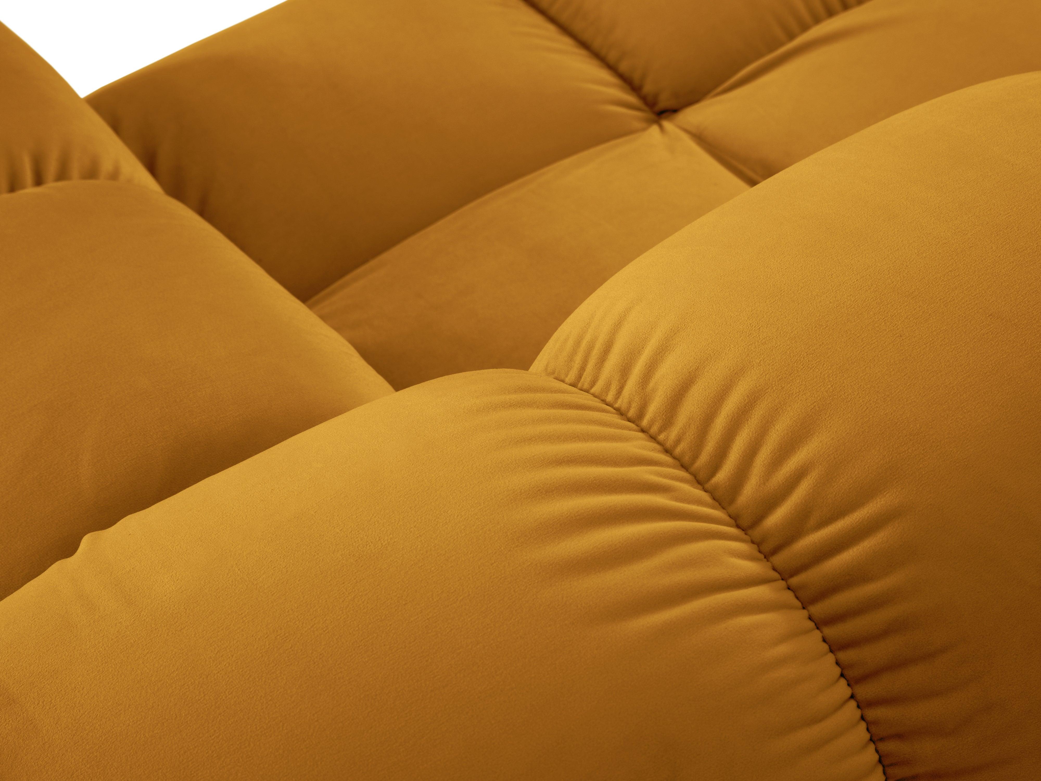 Sofa aksamitna 2-osobowa TROPEA musztardowy Milo Casa    Eye on Design