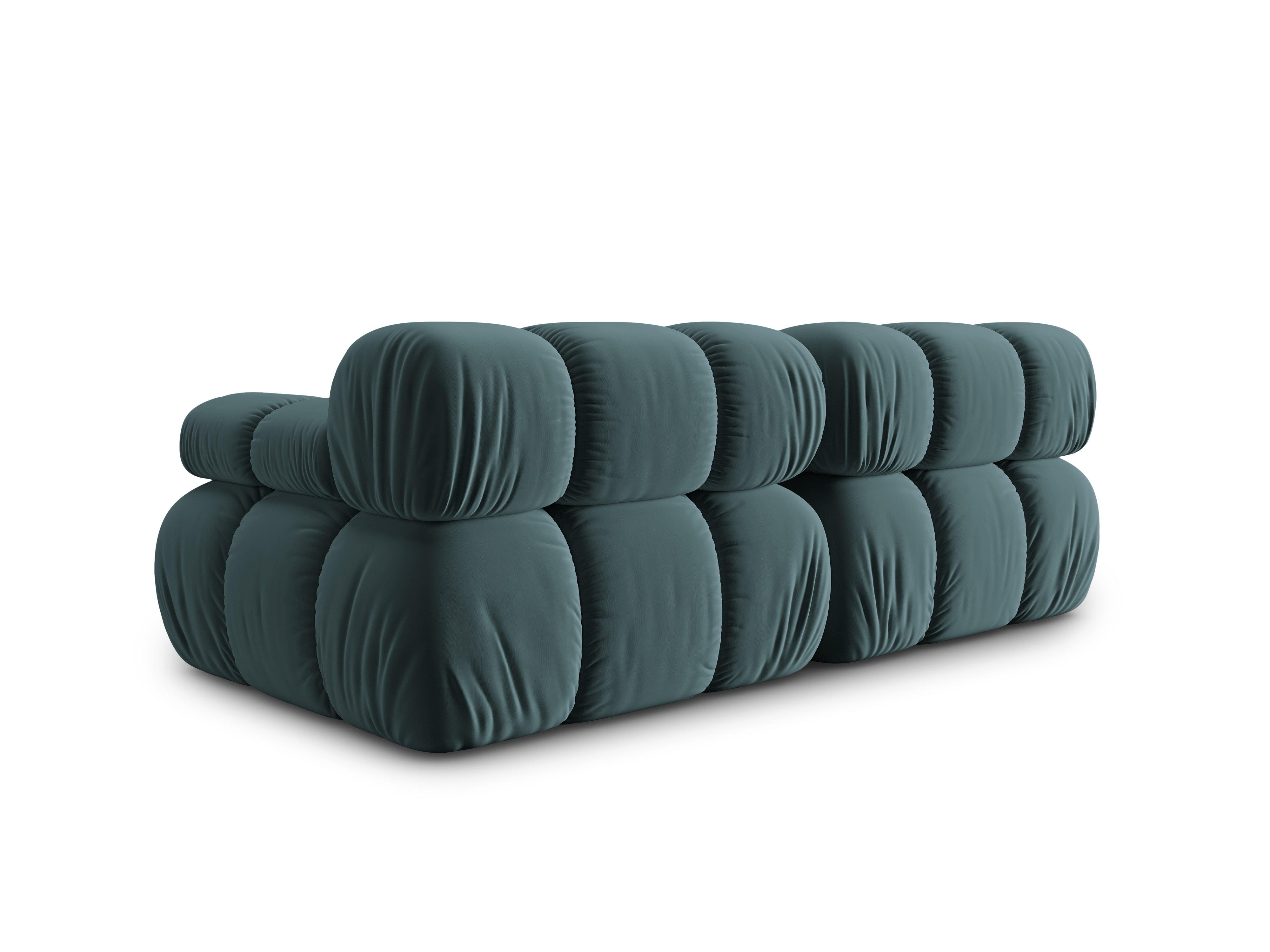 Sofa aksamitna 2-osobowa TROPEA petrol Milo Casa    Eye on Design
