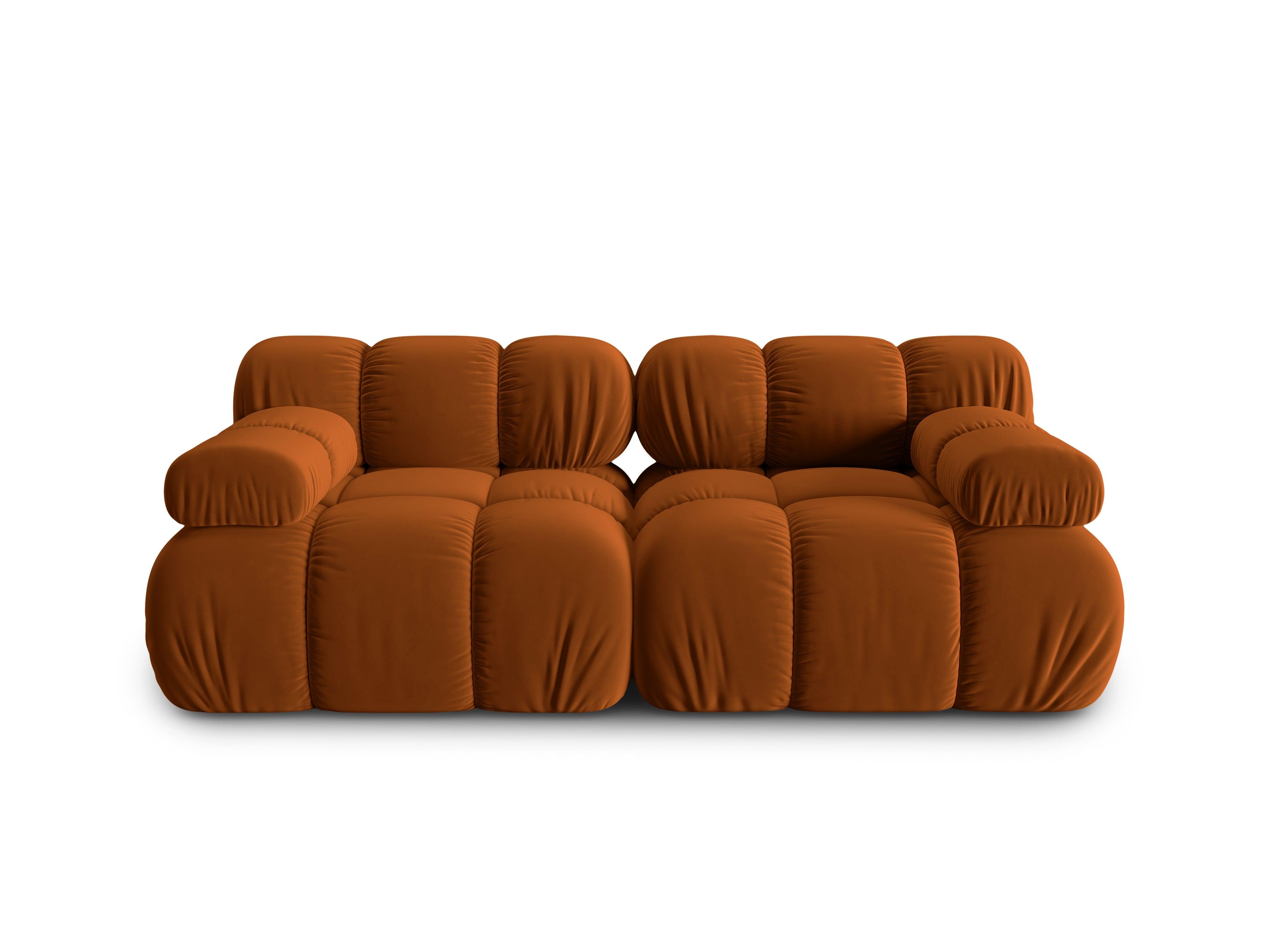 Sofa aksamitna 2-osobowa TROPEA terracotta Milo Casa    Eye on Design