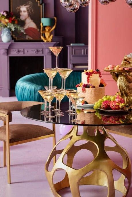 Stół okrągły VOLCANO złoty Kare Design    Eye on Design