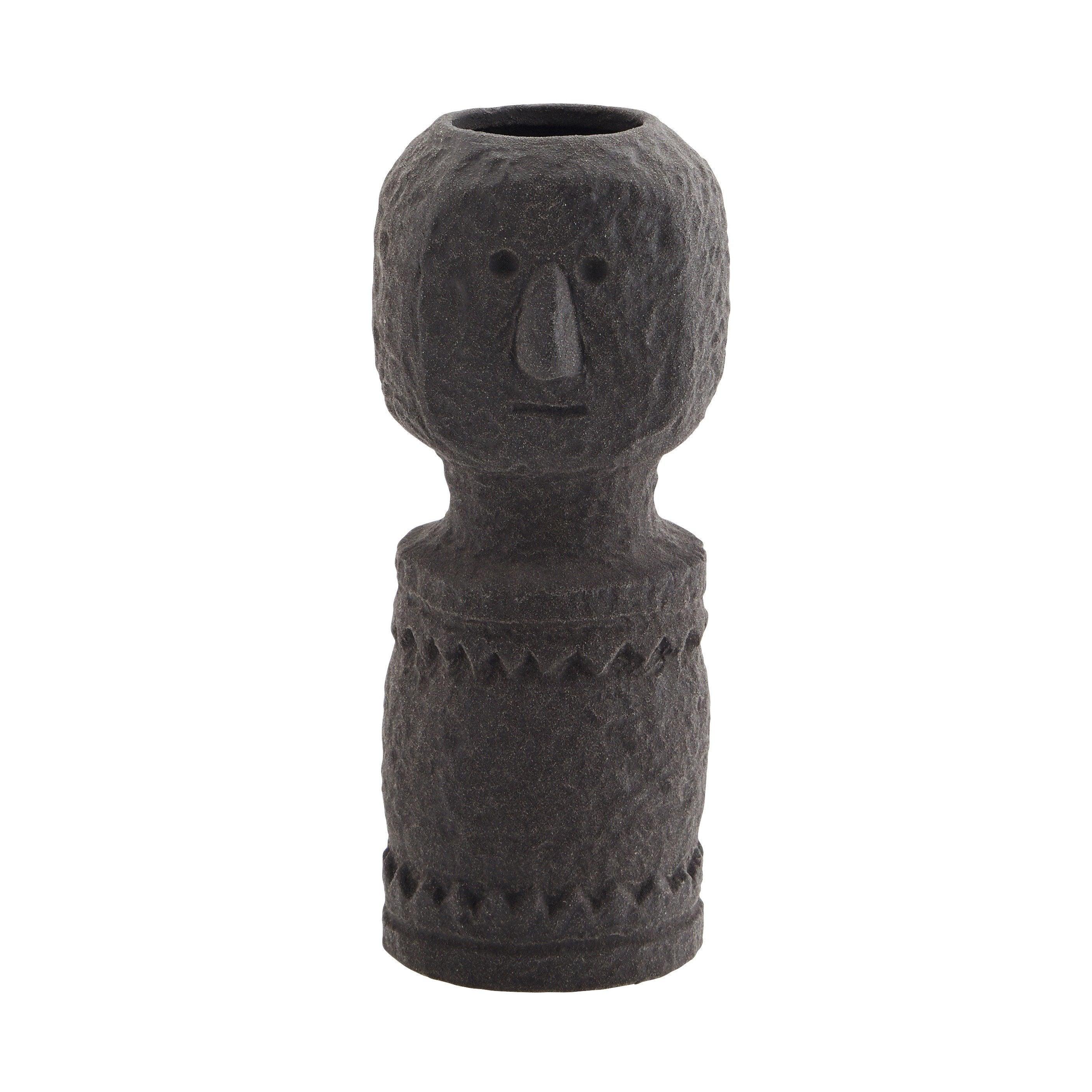 Stoneware vase TRIBE black, Madam Stoltz, Eye on Design