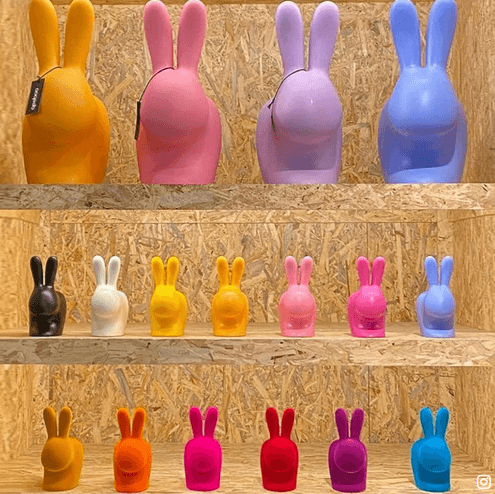 Stoper do drzwi RABBIT różowy Qeeboo    Eye on Design