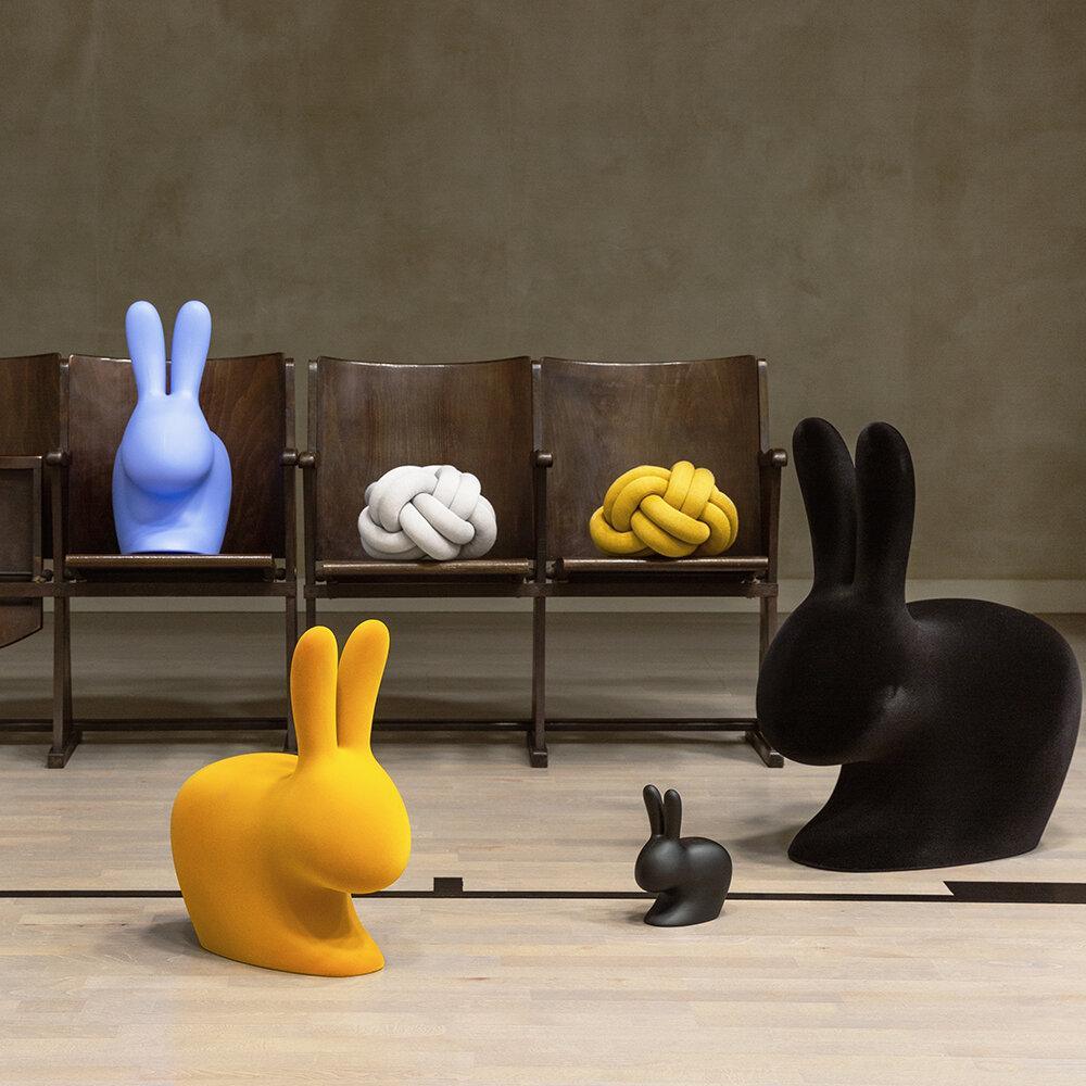 Stoper do drzwi RABBIT żółty Qeeboo    Eye on Design