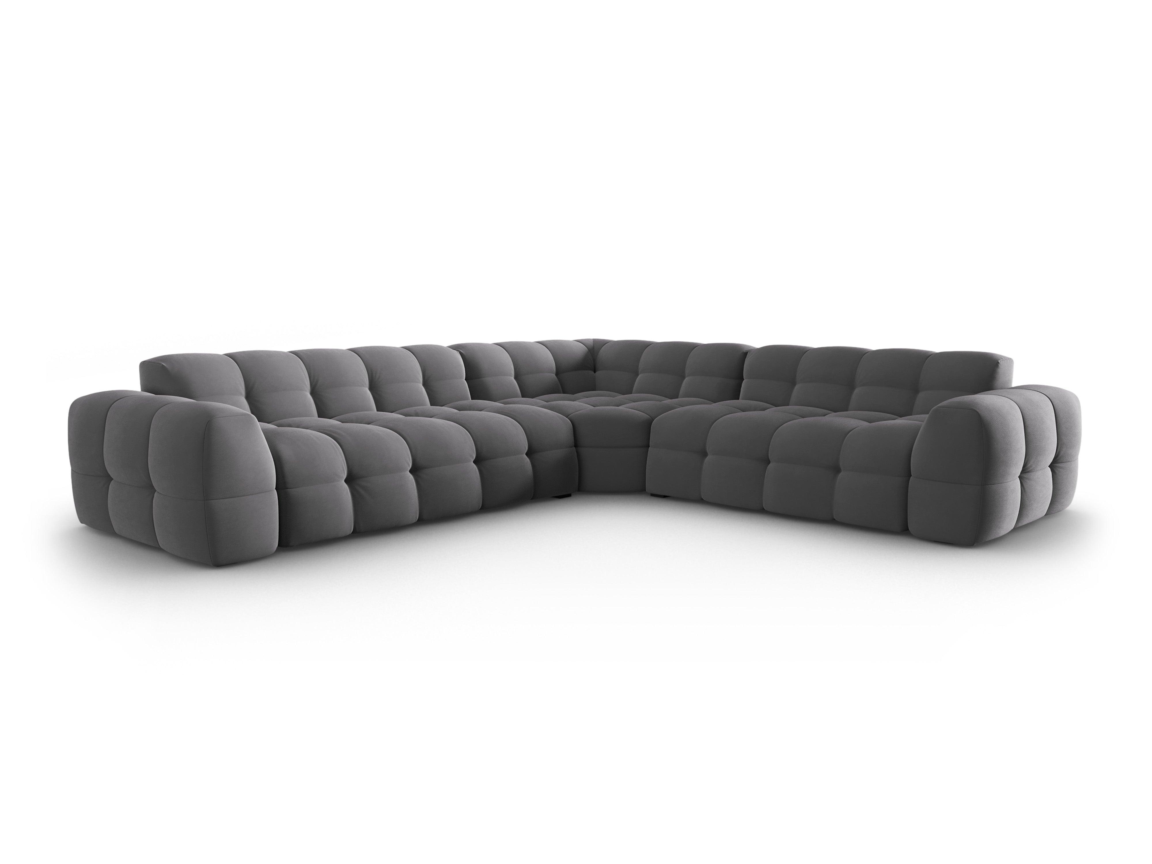 Velvet Symmetrical Corner Sofa, "Nino", 5 Seats, 294x294x68
Made in Europe, Maison Heritage, Eye on Design