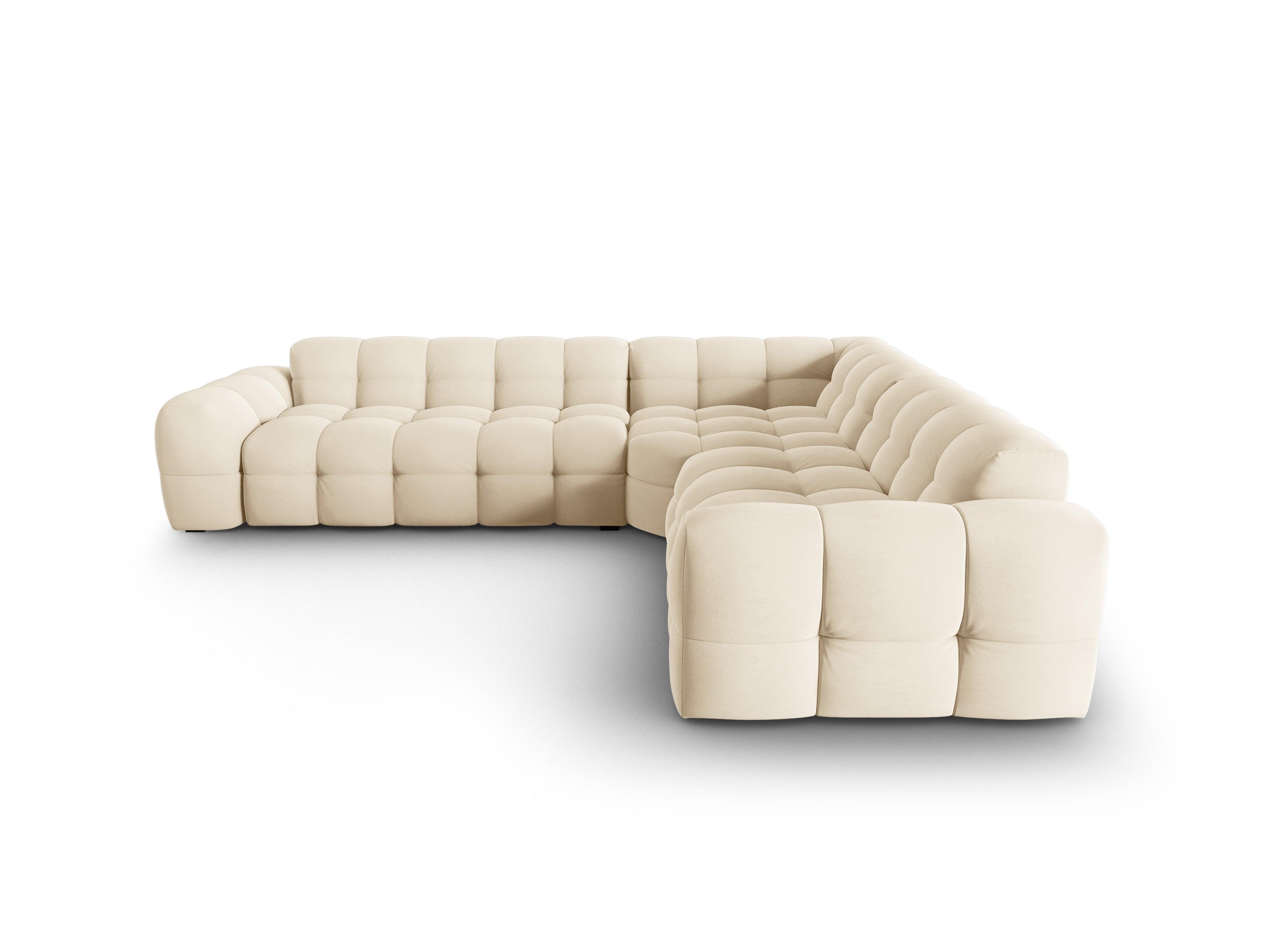 Velvet Symmetrical Corner Sofa, "Nino", 5 Seats, 294x294x68
Made in Europe, Maison Heritage, Eye on Design