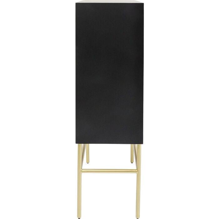 Szafka ELECTRO czarny ze złotymi detalami Kare Design    Eye on Design