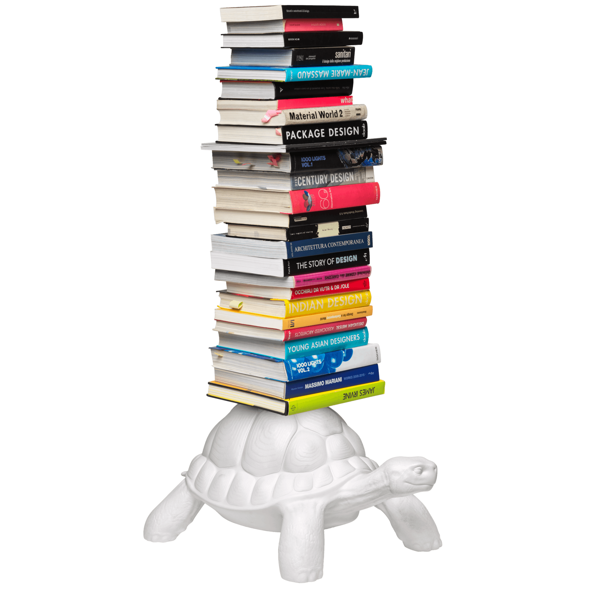 Szafka na książki TURTLE CARRY biała Qeeboo    Eye on Design