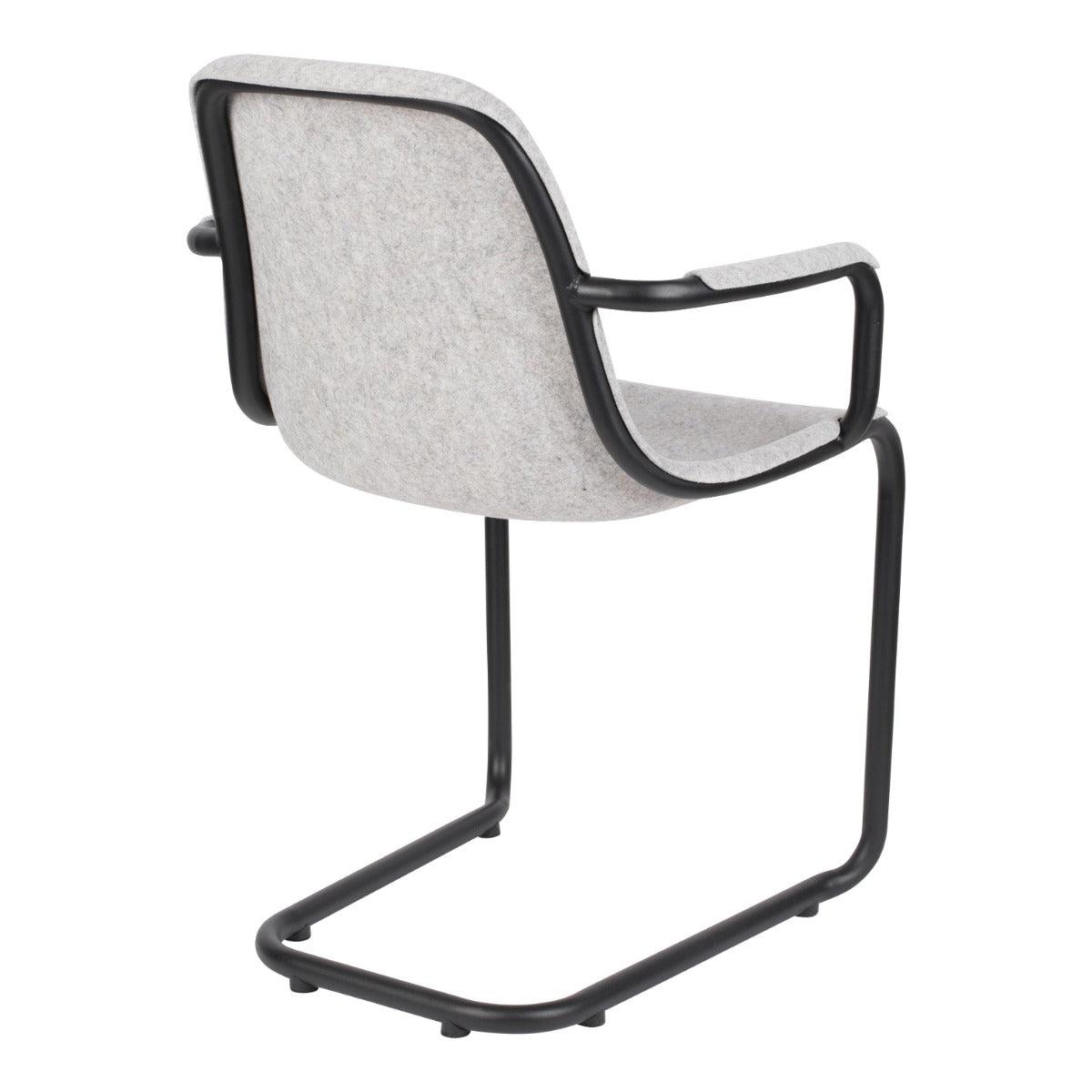 THIRSTY chair with armrests ash grey - Eye on Design