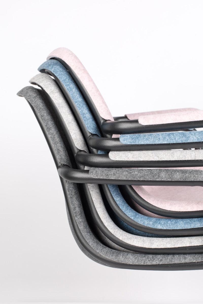 THIRSTY chair with armrests graphite - Eye on Design