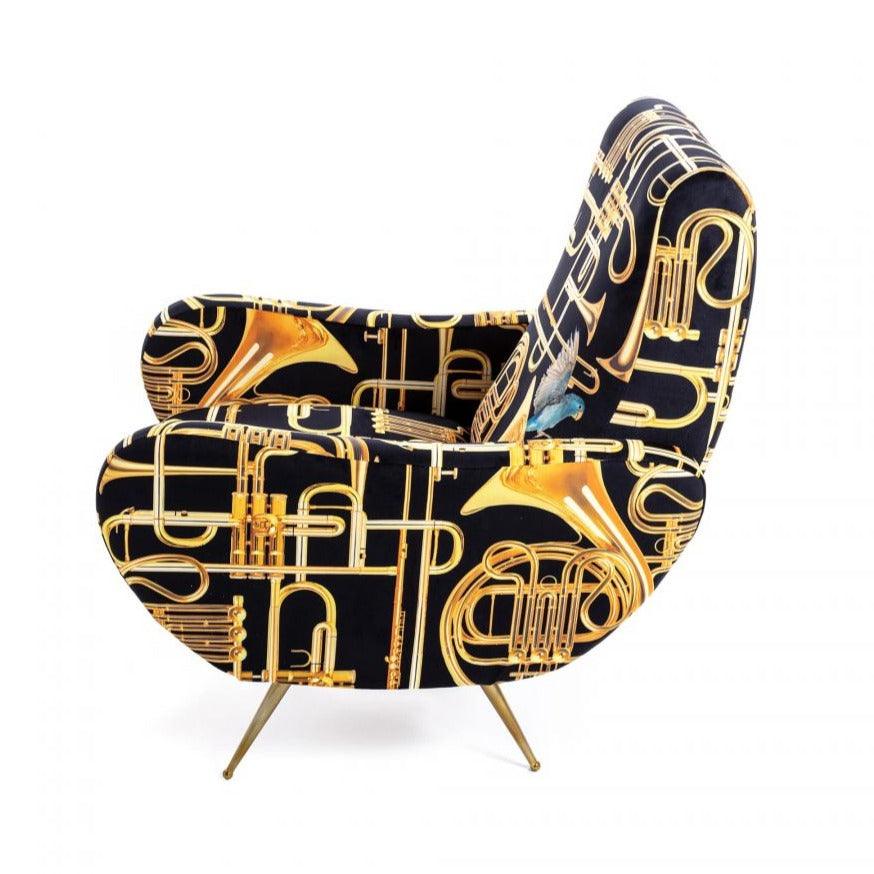 TRUMPETS armchair black - Eye on Design