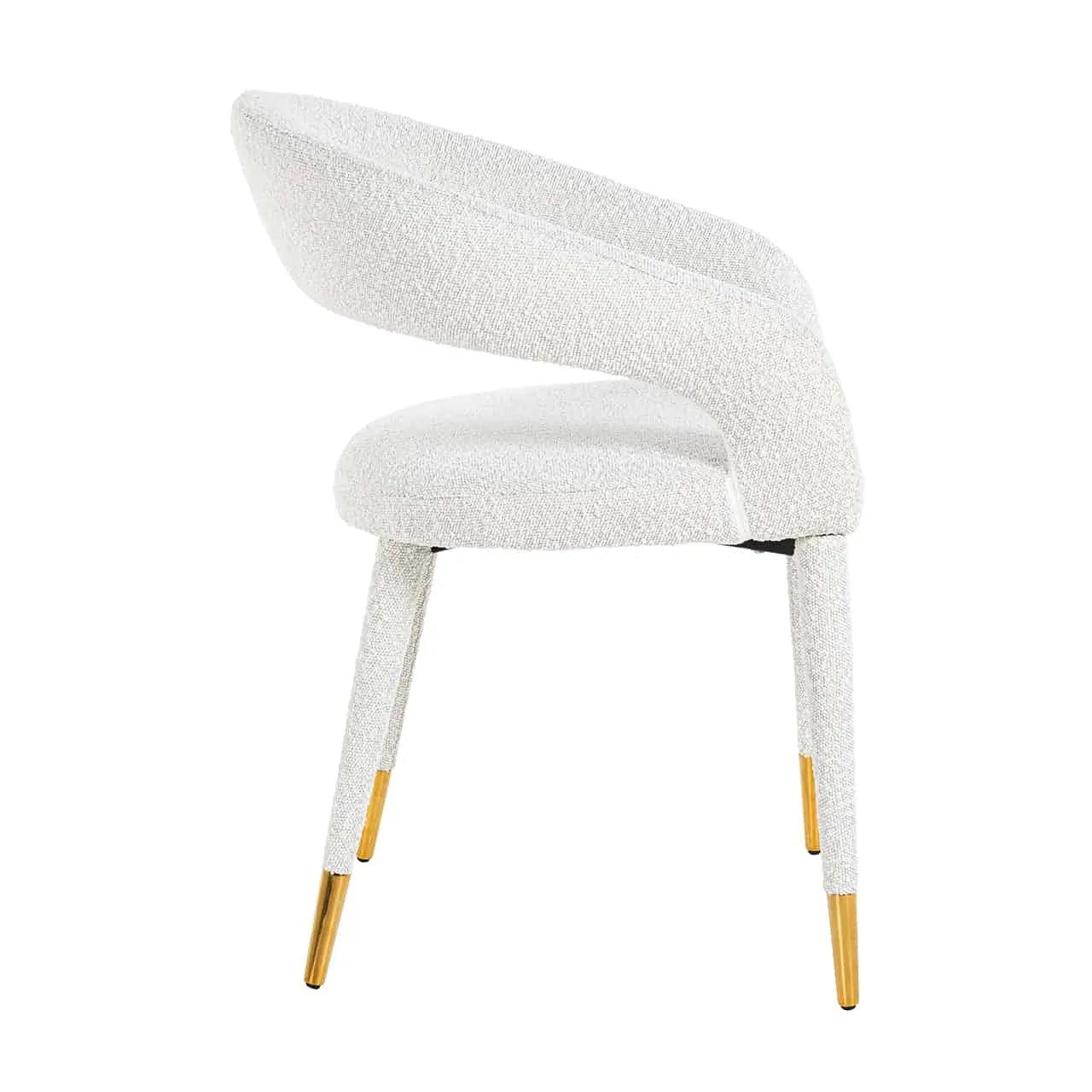 TURIN bouclé chair white - Eye on Design