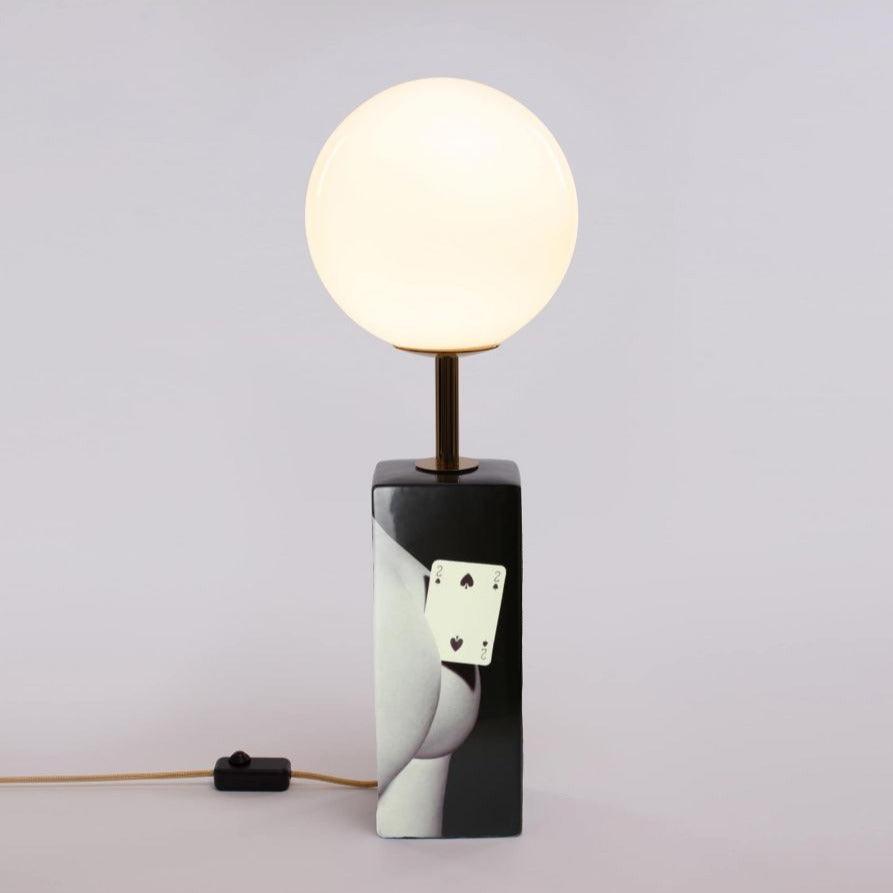 TWO OF SPADES table lamp black - Eye on Design