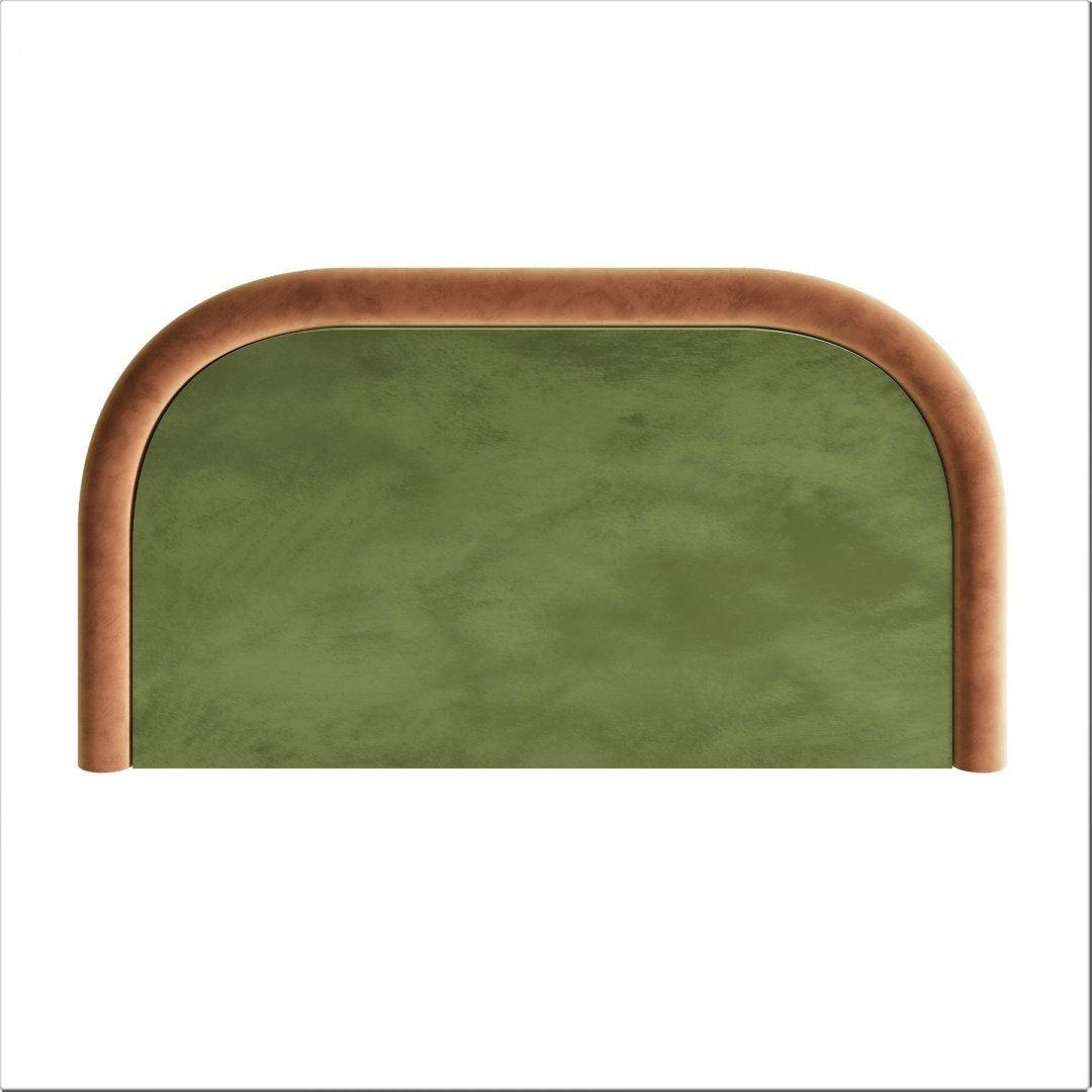 Upholstered bed MILO green-pink - Eye on Design