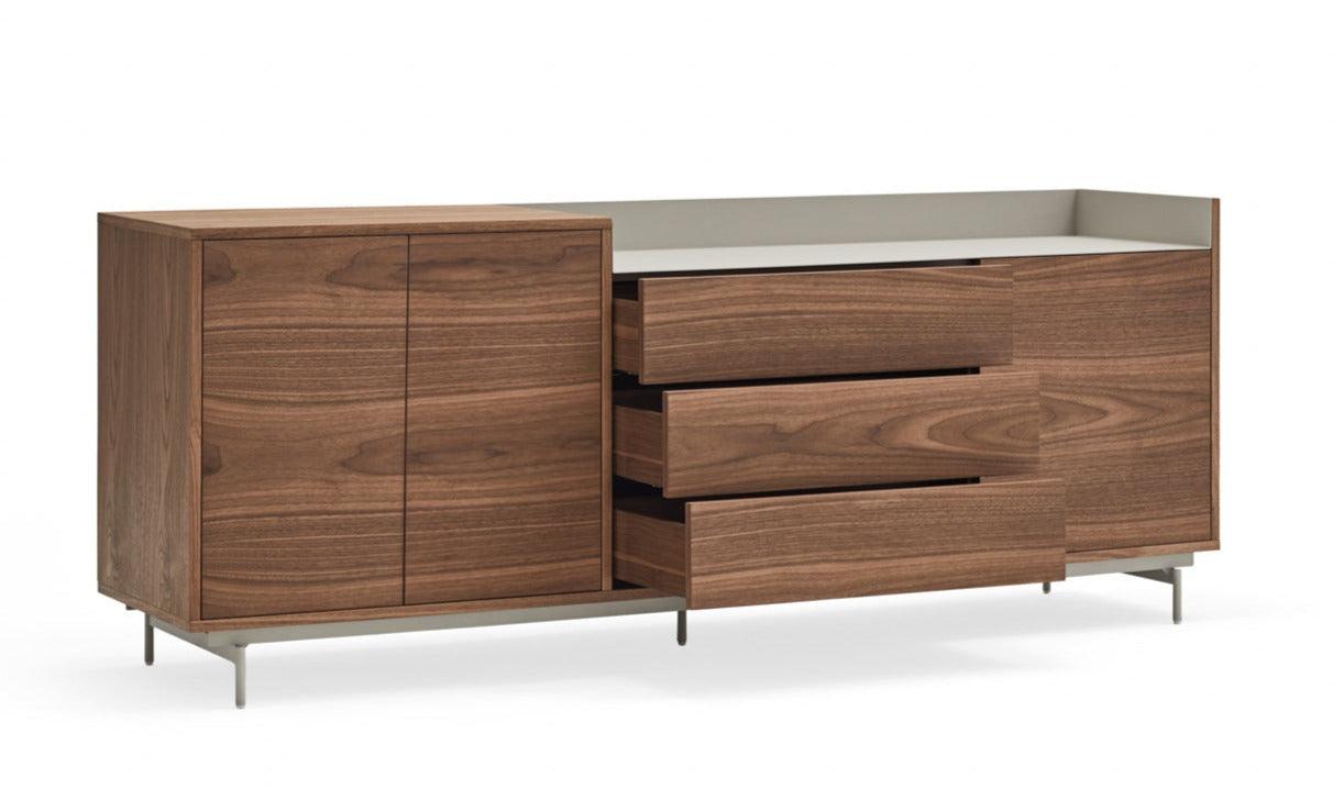 VALLEY chest of drawers walnut wood with light finish - Eye on Design