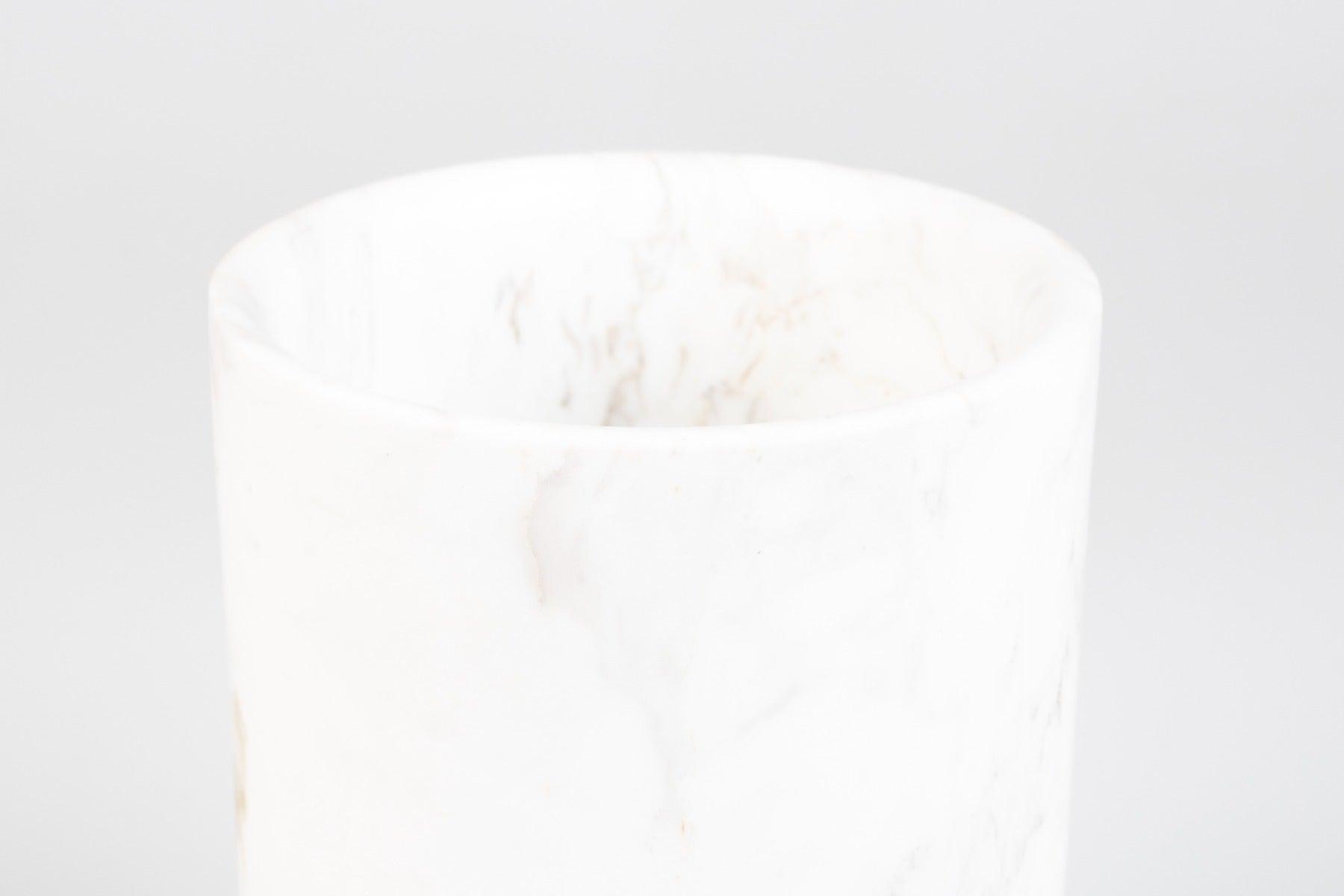 Vase FAJEN white marble - Eye on Design