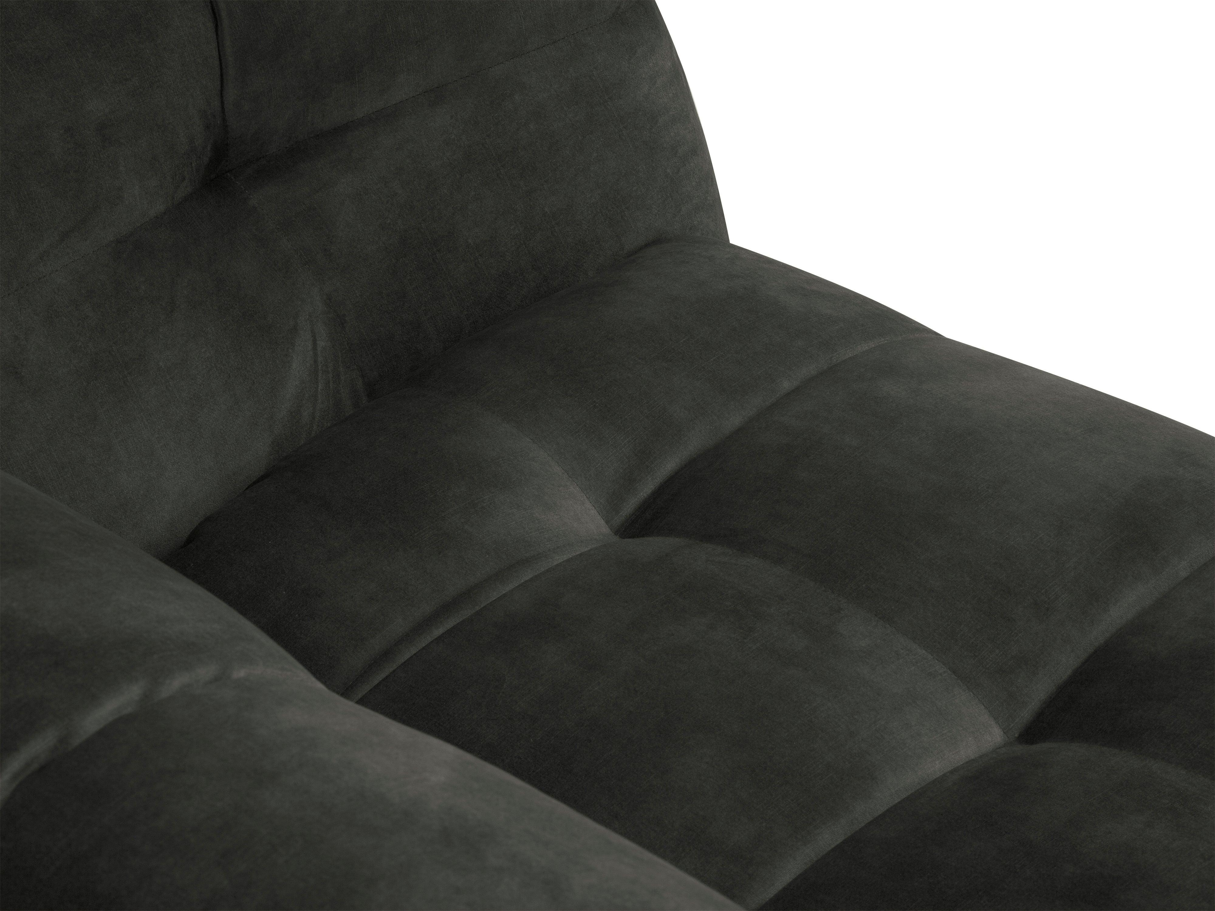 Velvet 2-seater sofa VESTA dark grey - Eye on Design