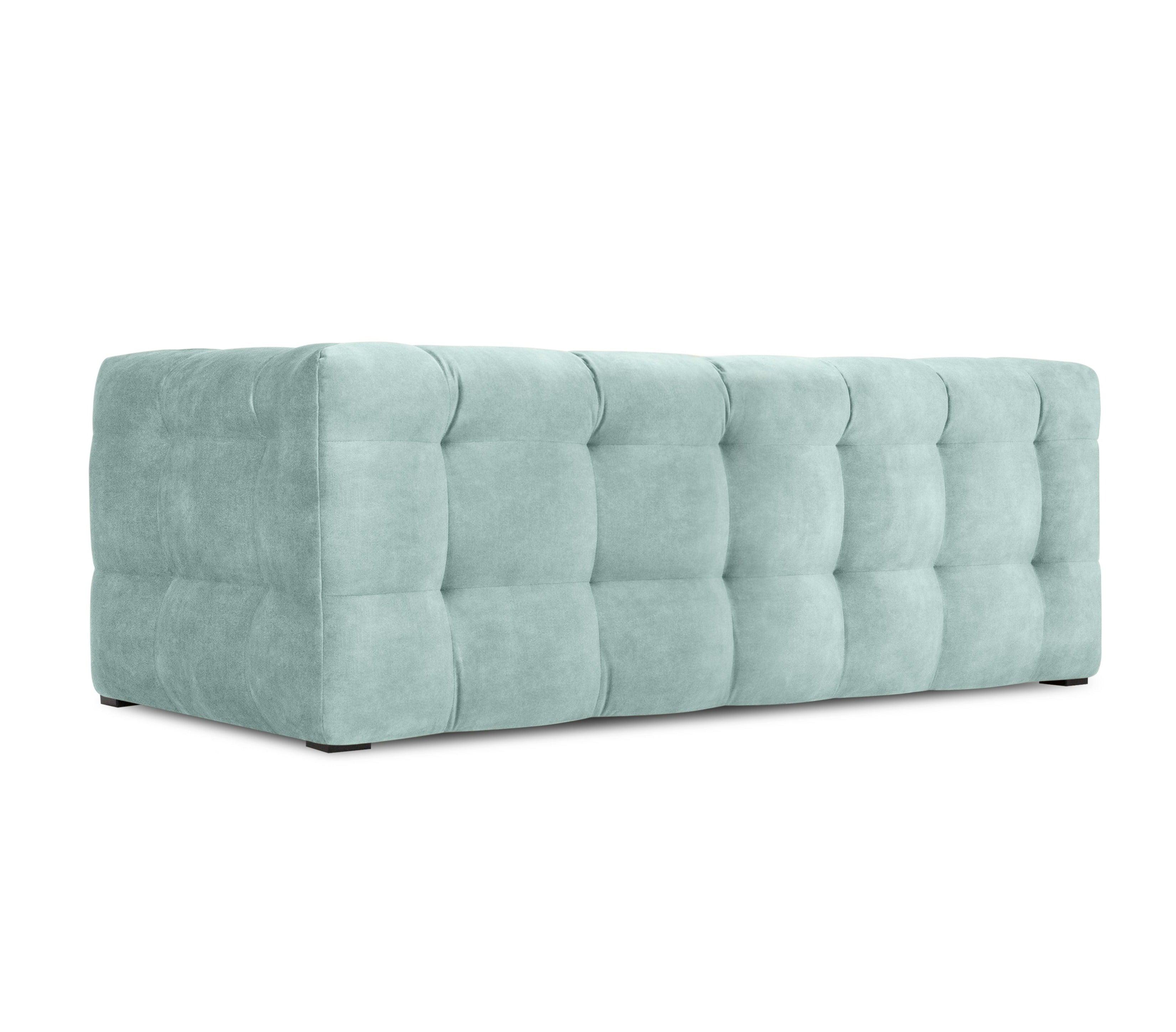 Velvet 2-seater sofa VESTA mint - Eye on Design