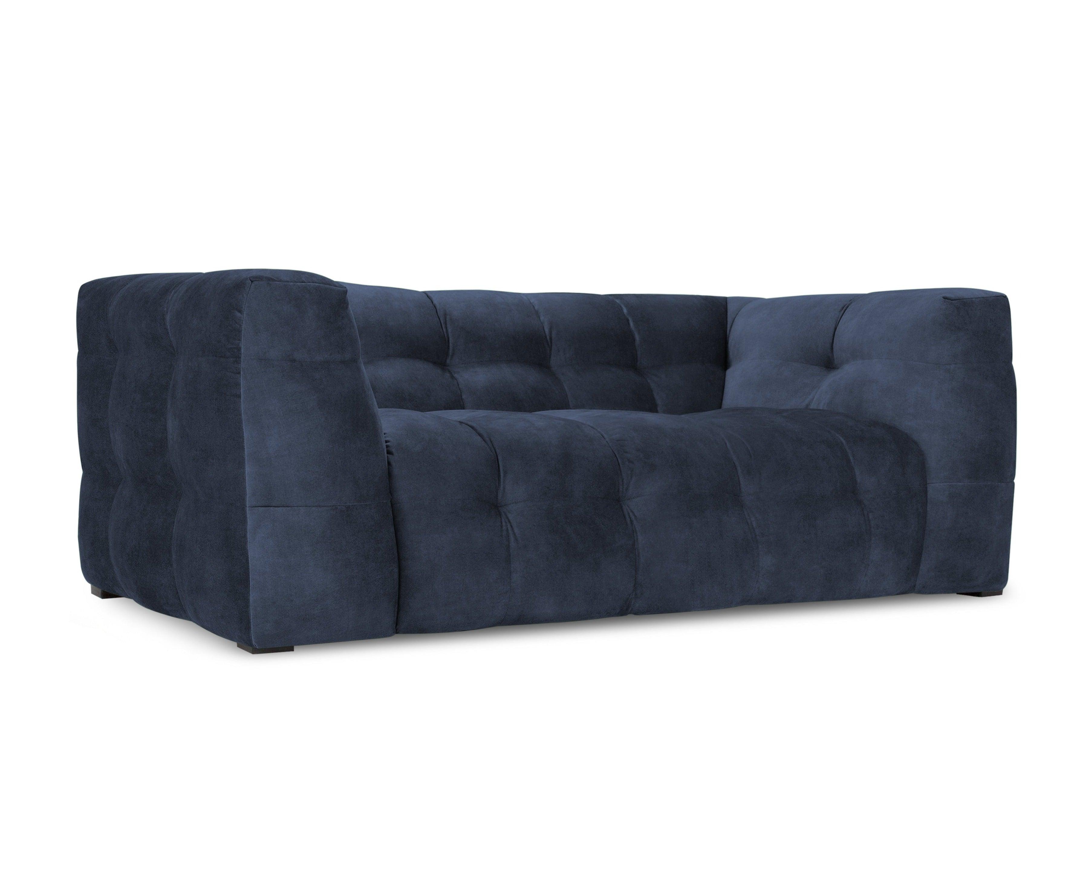 Velvet 2-seater sofa VESTA royal blue - Eye on Design