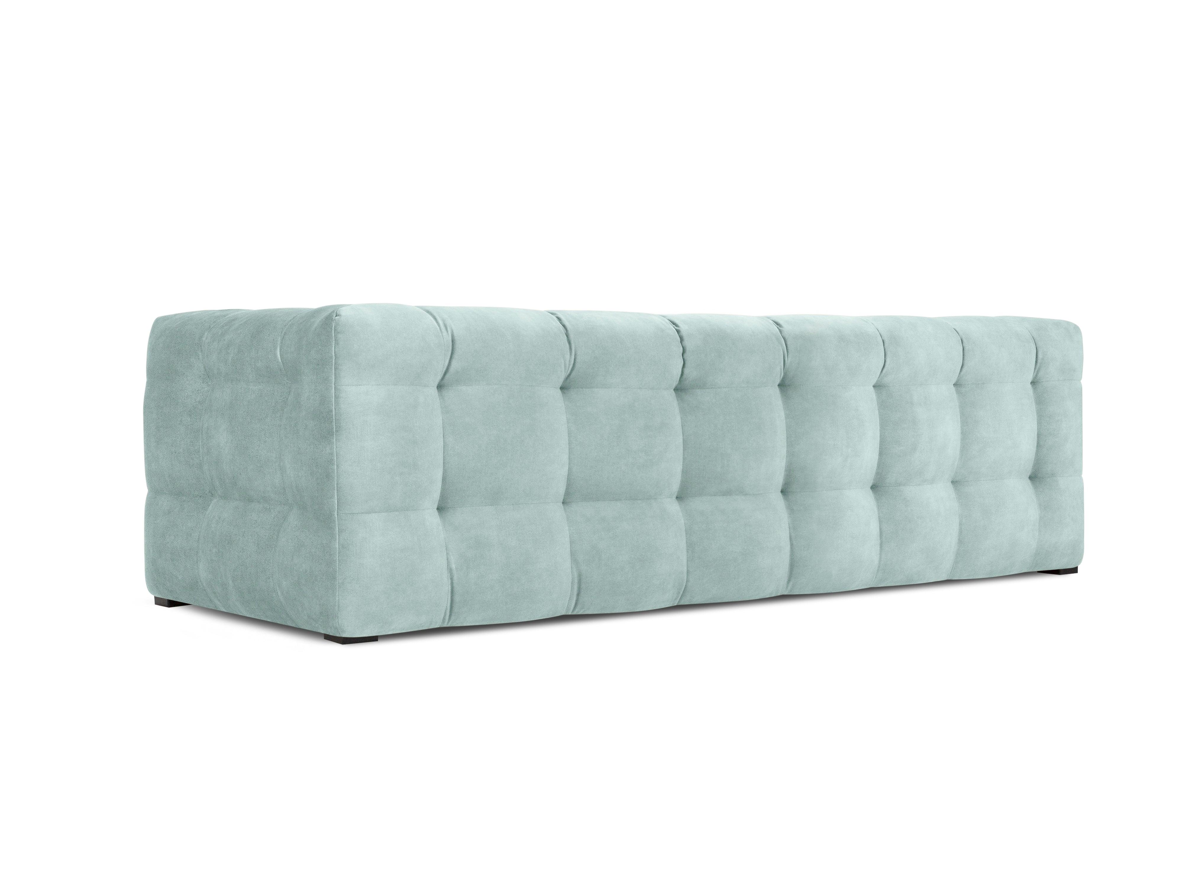 Velvet 3-seater sofa VESTA mint - Eye on Design