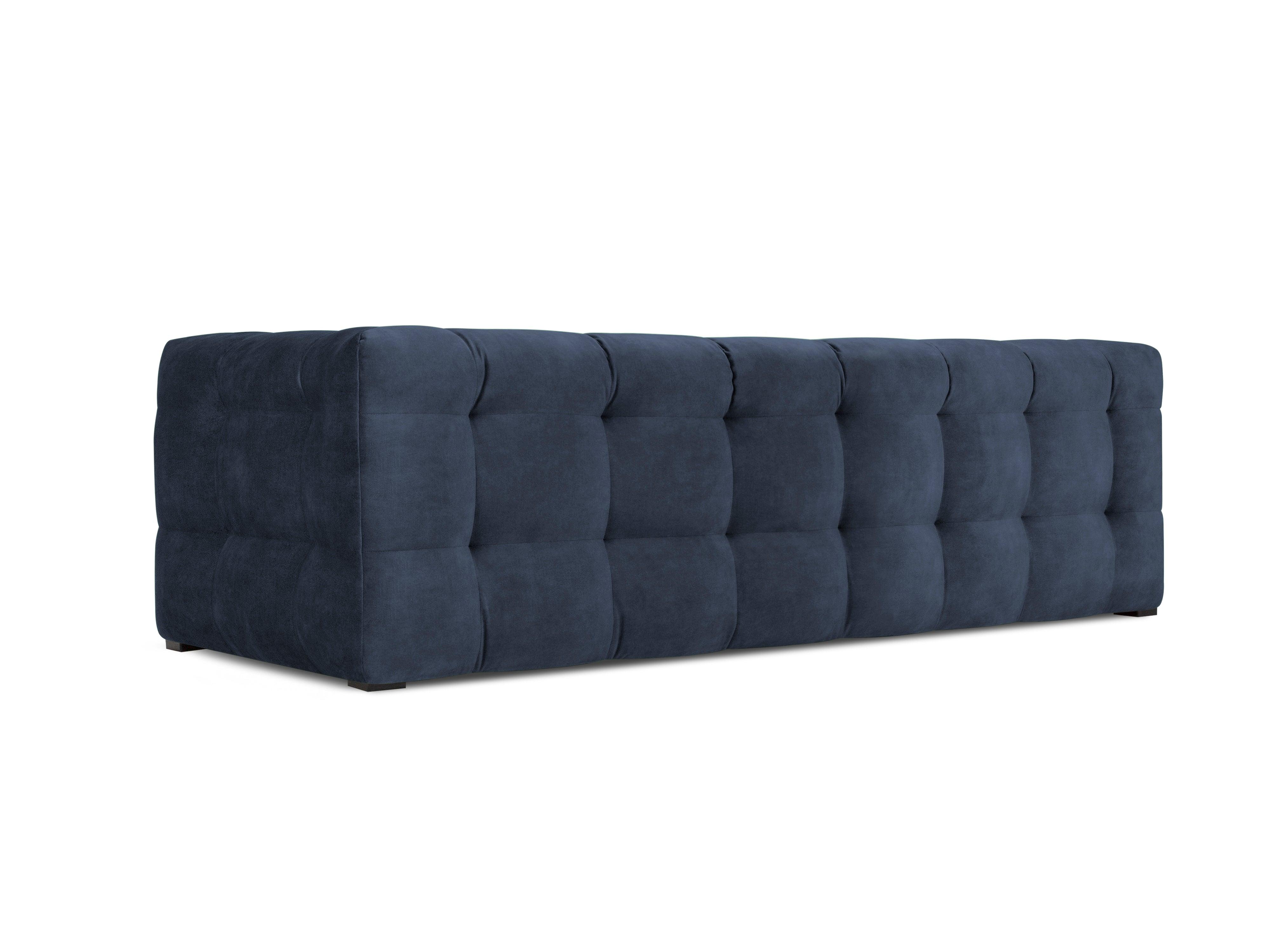 Velvet 3-seater sofa VESTA royal blue - Eye on Design