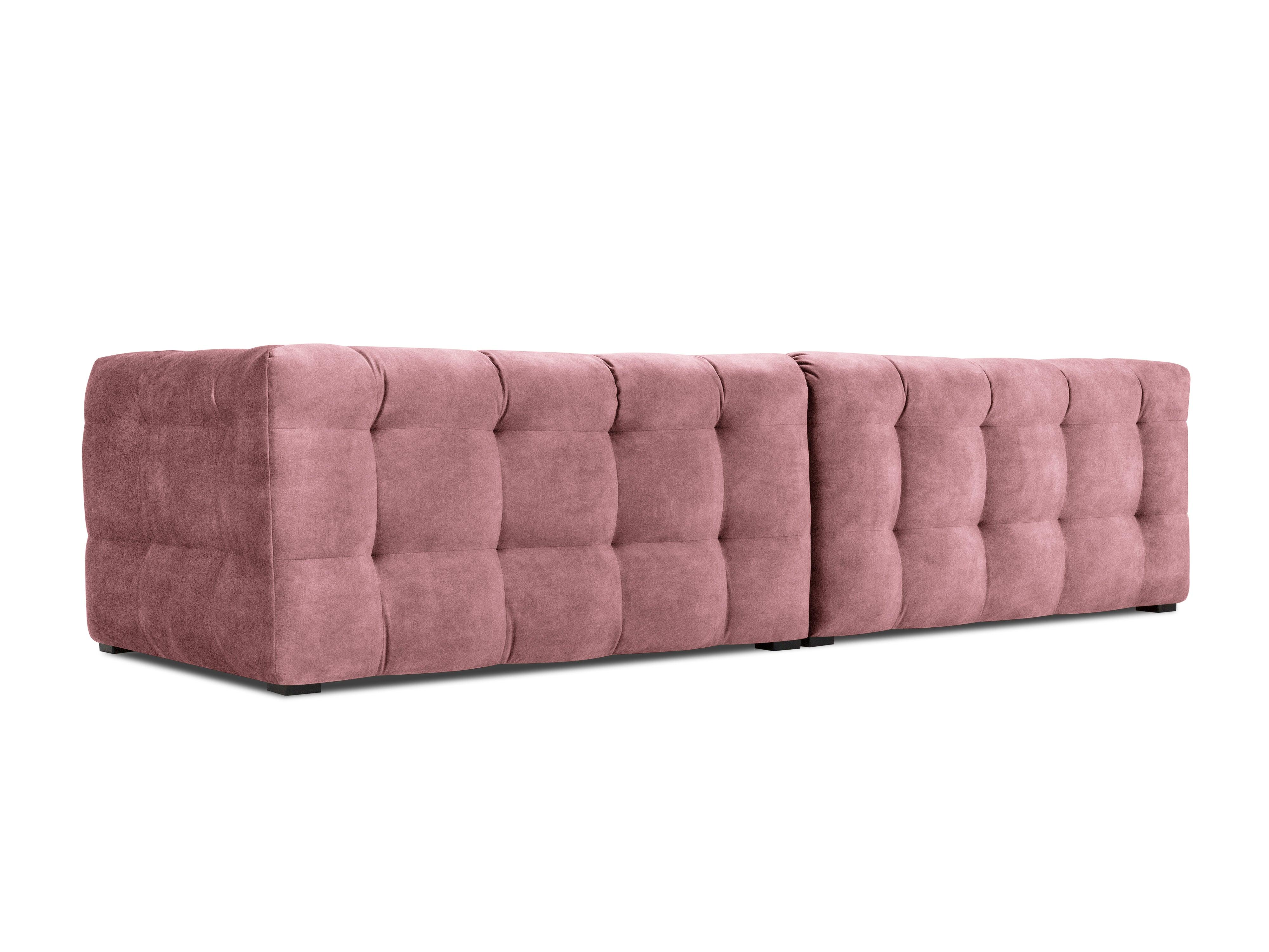 Velvet 4-seater sofa VESTA pink - Eye on Design